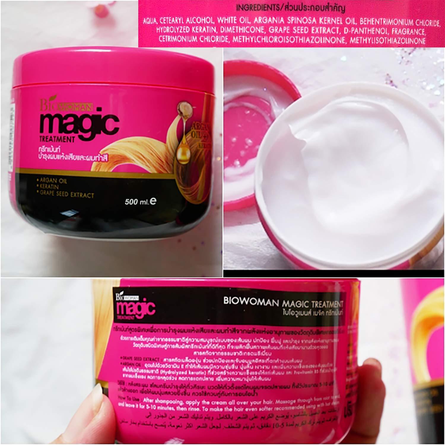 Biowoman Magic Treatment Hair Mask 500ml with Keratin & Argan Oil