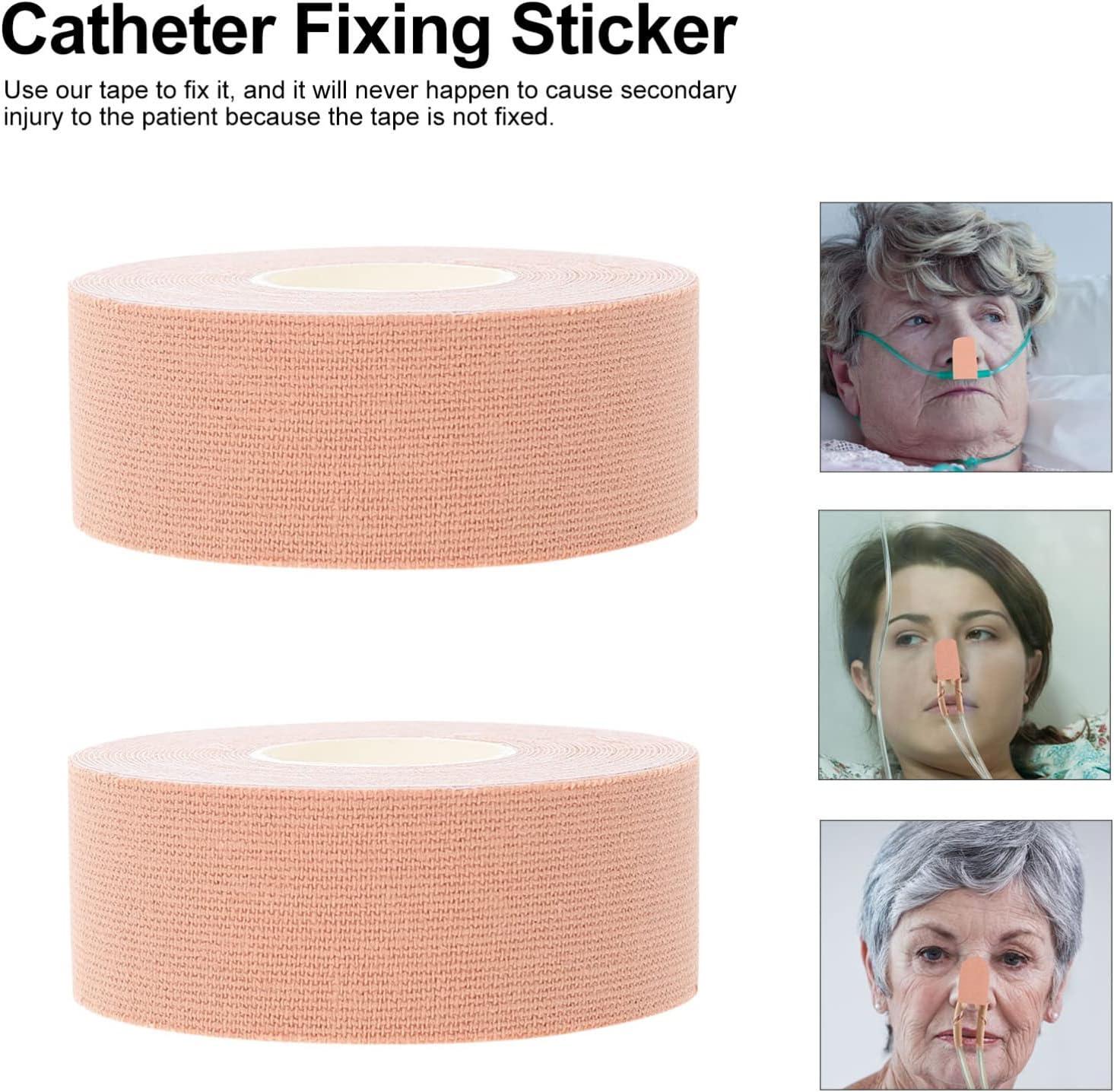 Healifty 2 Rolls Nasal Cannula Face Tape Nasal Feeding Tube Stickers