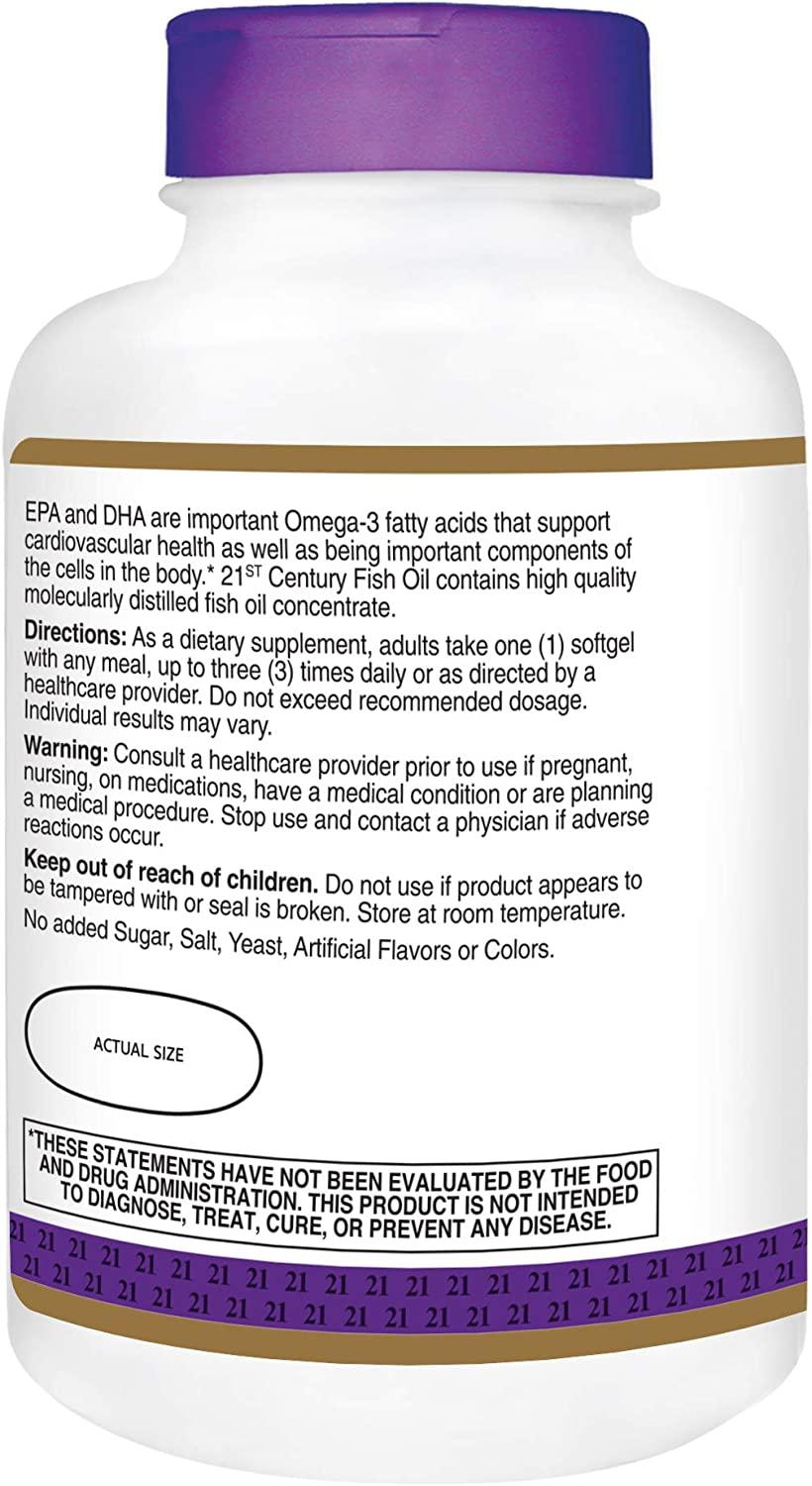 21st century fish oil 1200 mg cheap