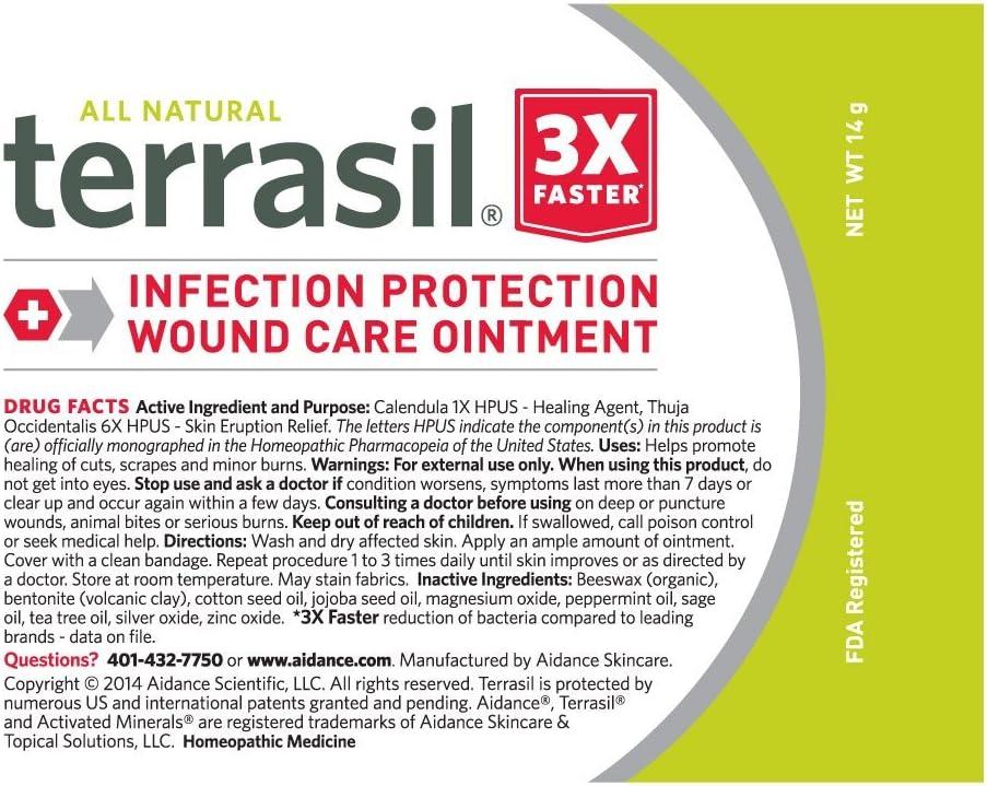 terrasil Wound Care Faster Healing, Homeopathic, Infection Protection