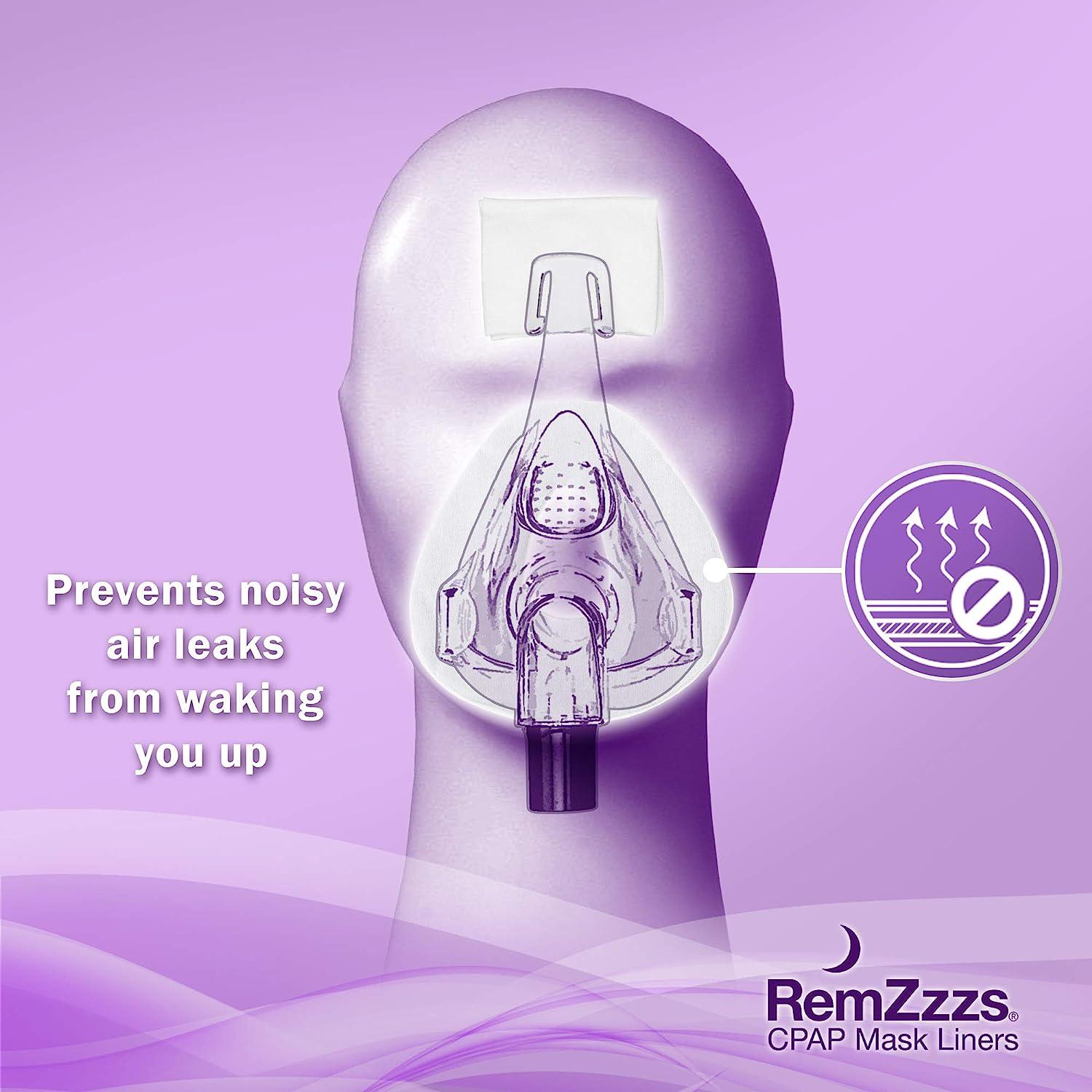 RemZzzs Full Face Cpap Mask Liners (K2FM) Reduce Noisy Air Leaks and