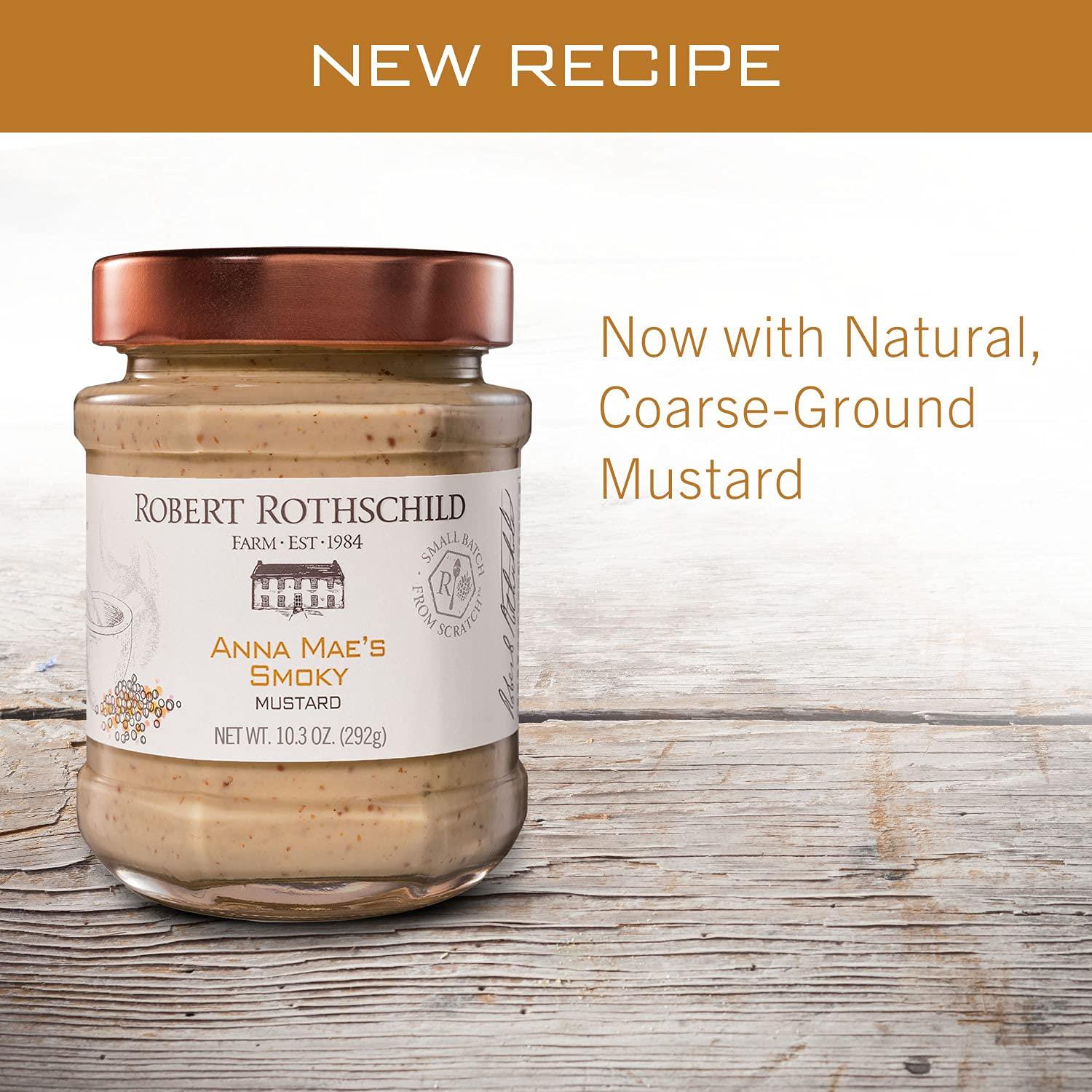 Robert Rothschild Farm Smoky Mustard Versatile Gourmet Condiment 10.3 Oz