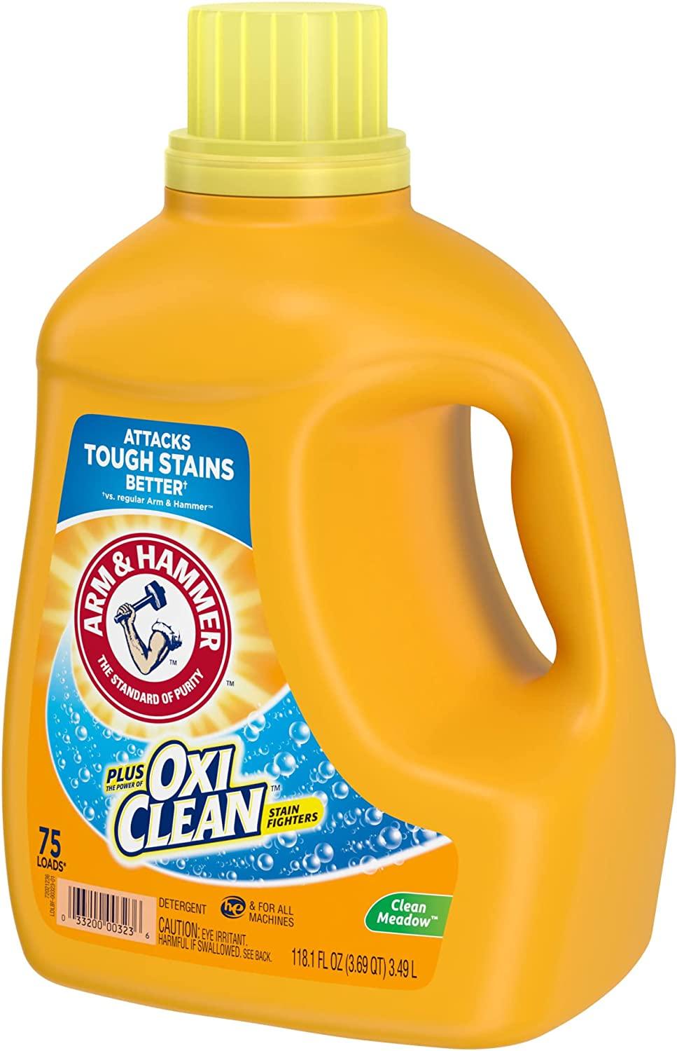 Arm & Hammer Plus OxiClean Clean Meadow, 75 Loads Liquid Laundry