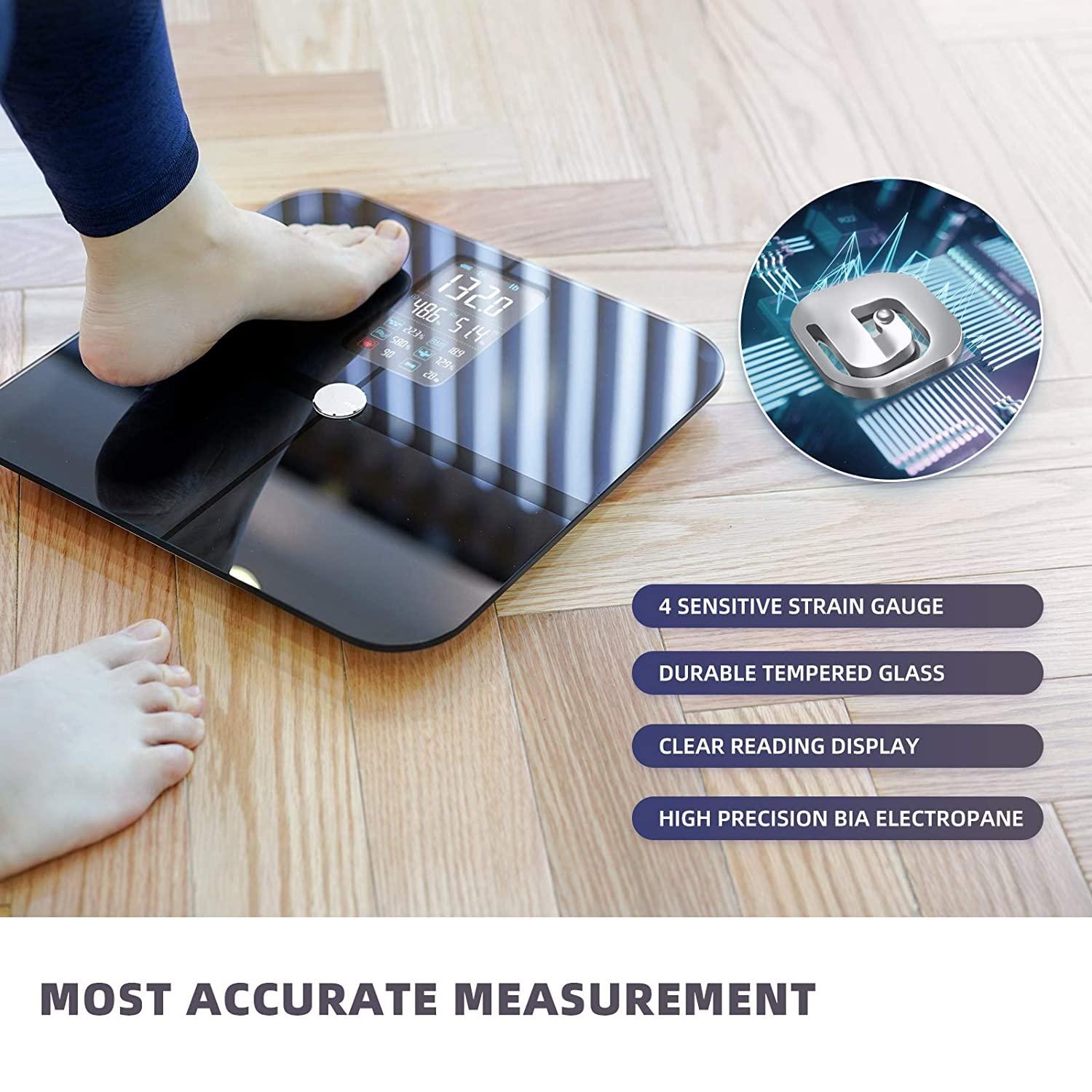 Body Fat Scale, Posture Extra Large Display Digital Bathroom Wireless Weight  Scale Composition Analyzer with Heart Rate Heart Index & Body Balance with  Free Smart-Phone APP 400Lb-Black