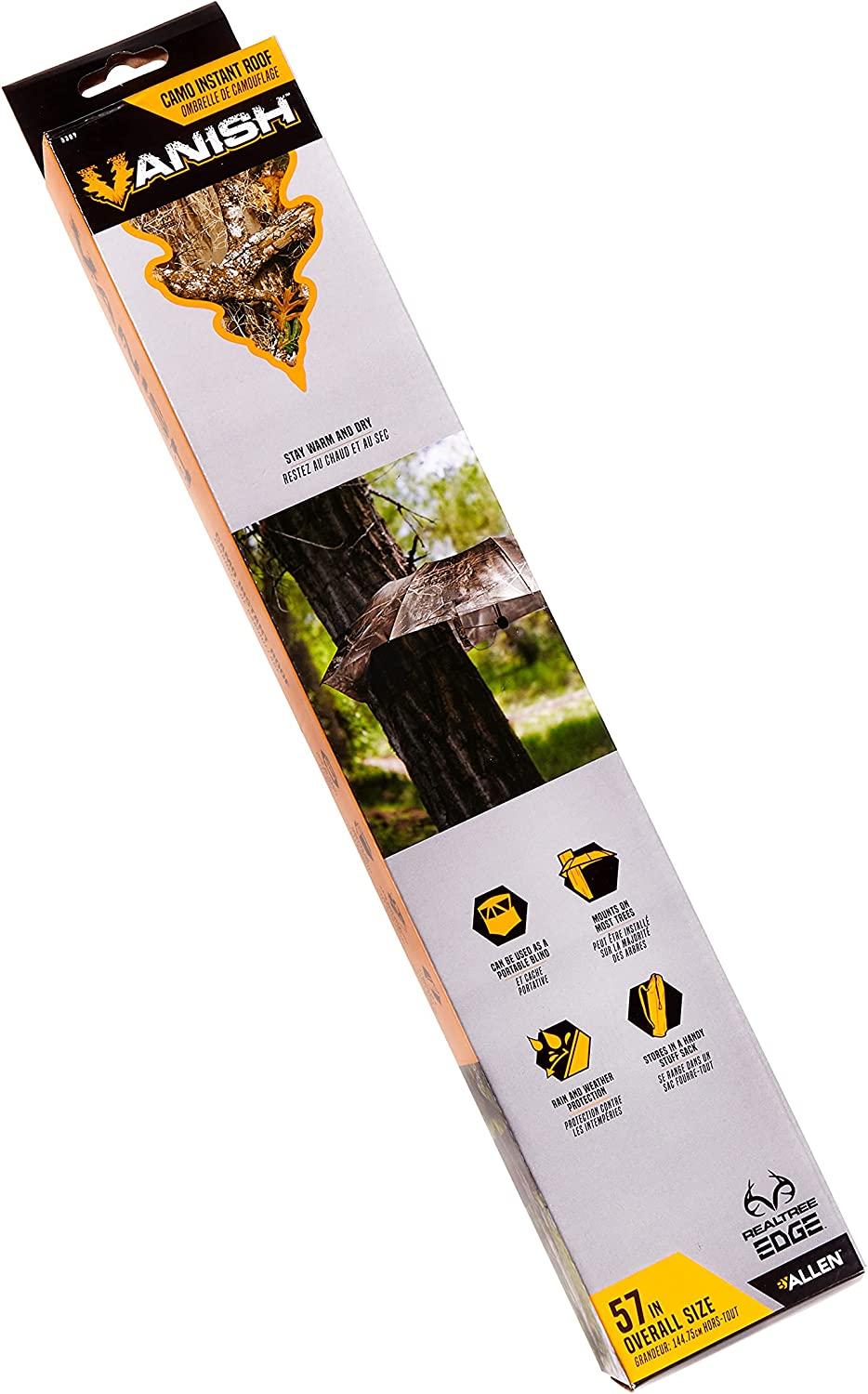 Vanish Instant Roof Camo Hunting Treestand Umbrella 57 Wide Realtree