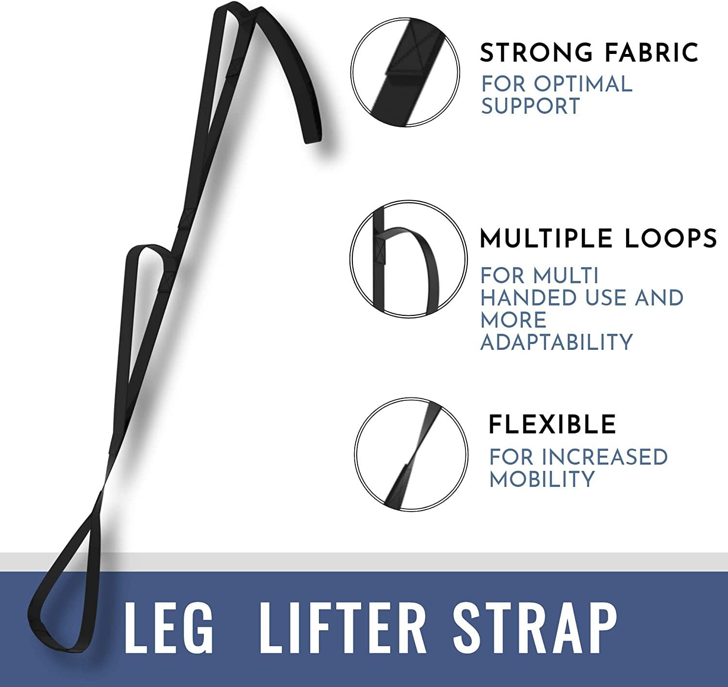 47 Leg Lifter Strap 2Pack, Long Leg Strap with Multiple Loops to Lift