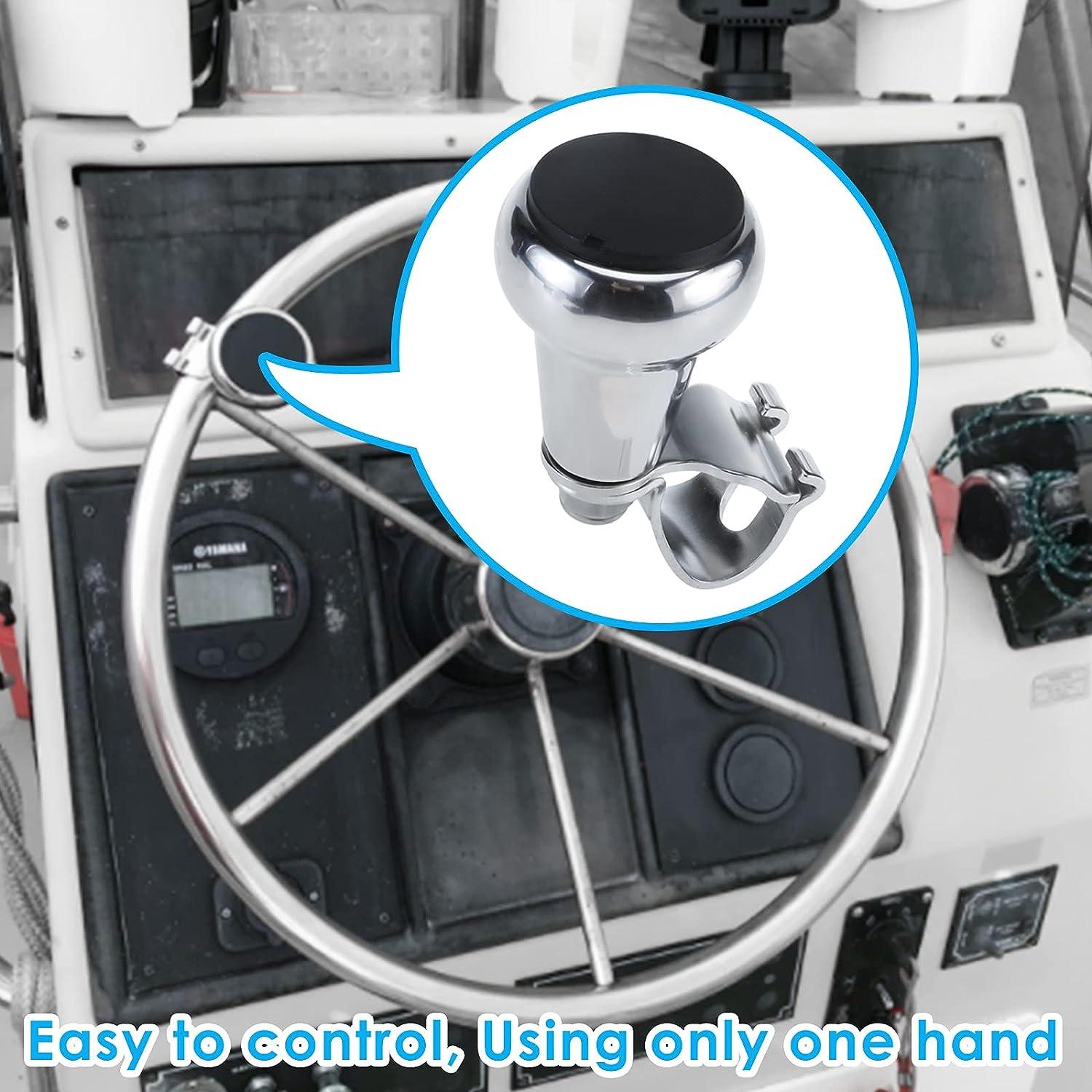 Amarine Made AISI 316 Stainless Steel Marine Boat Steering Wheel Knob