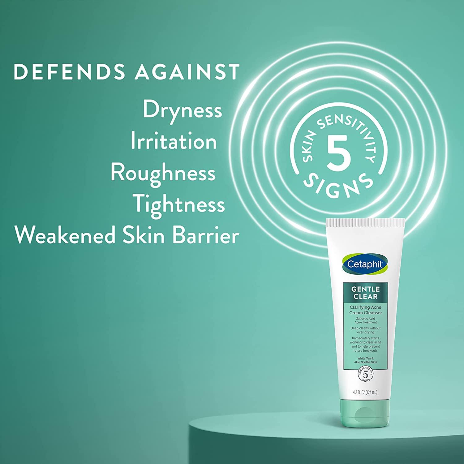 Cetaphil Acne Face Wash 2 Salicylic Acid Cleanser for Sensitive Skin Deep Clean & Treat