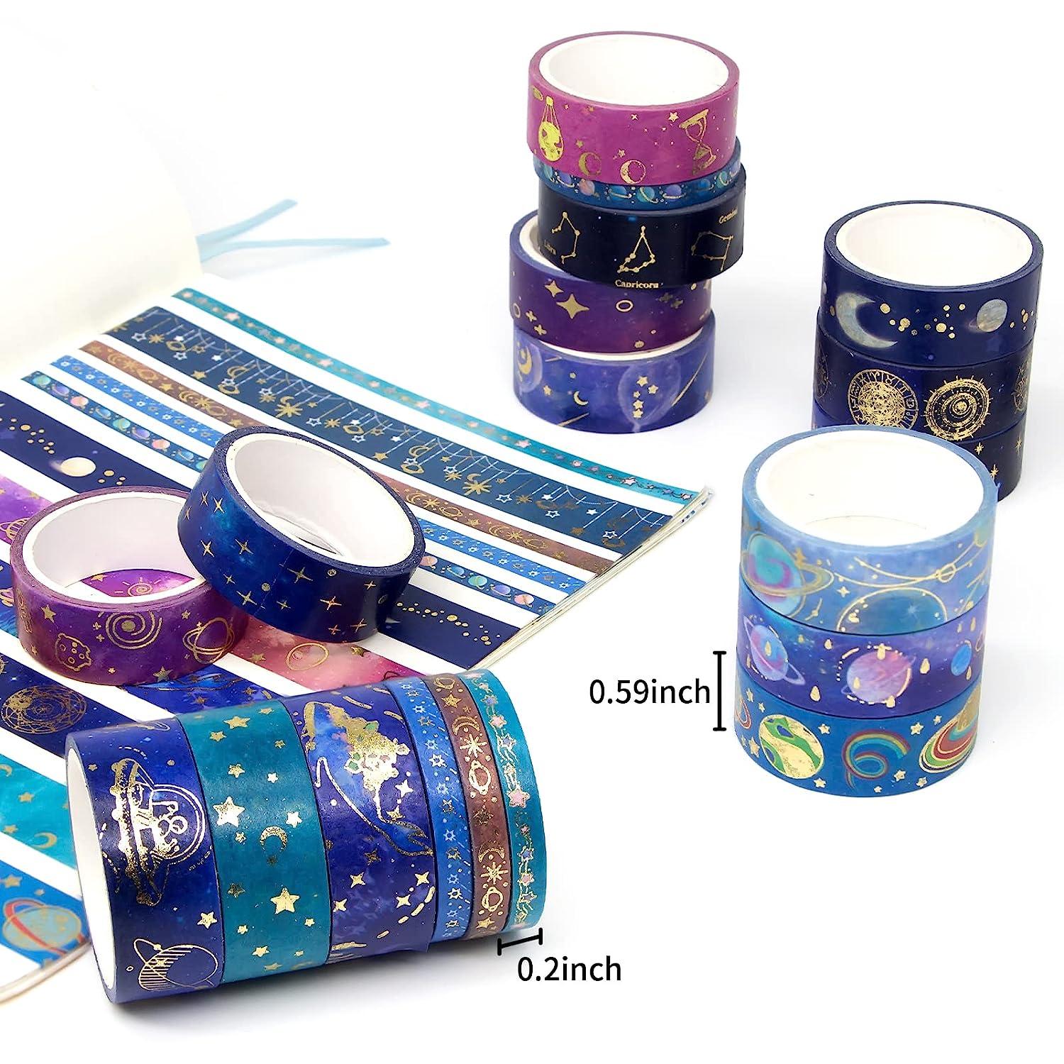 Gold Foil Washi Masking Tape 15mm X 5m for Scrapbooking and Journal  Decoration 