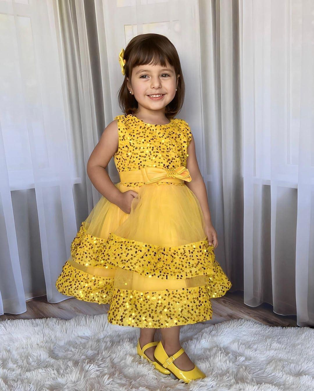 Odeerbi 1-6Y Toddler Girls Cute Dresses Kids Floral Beach Dresses