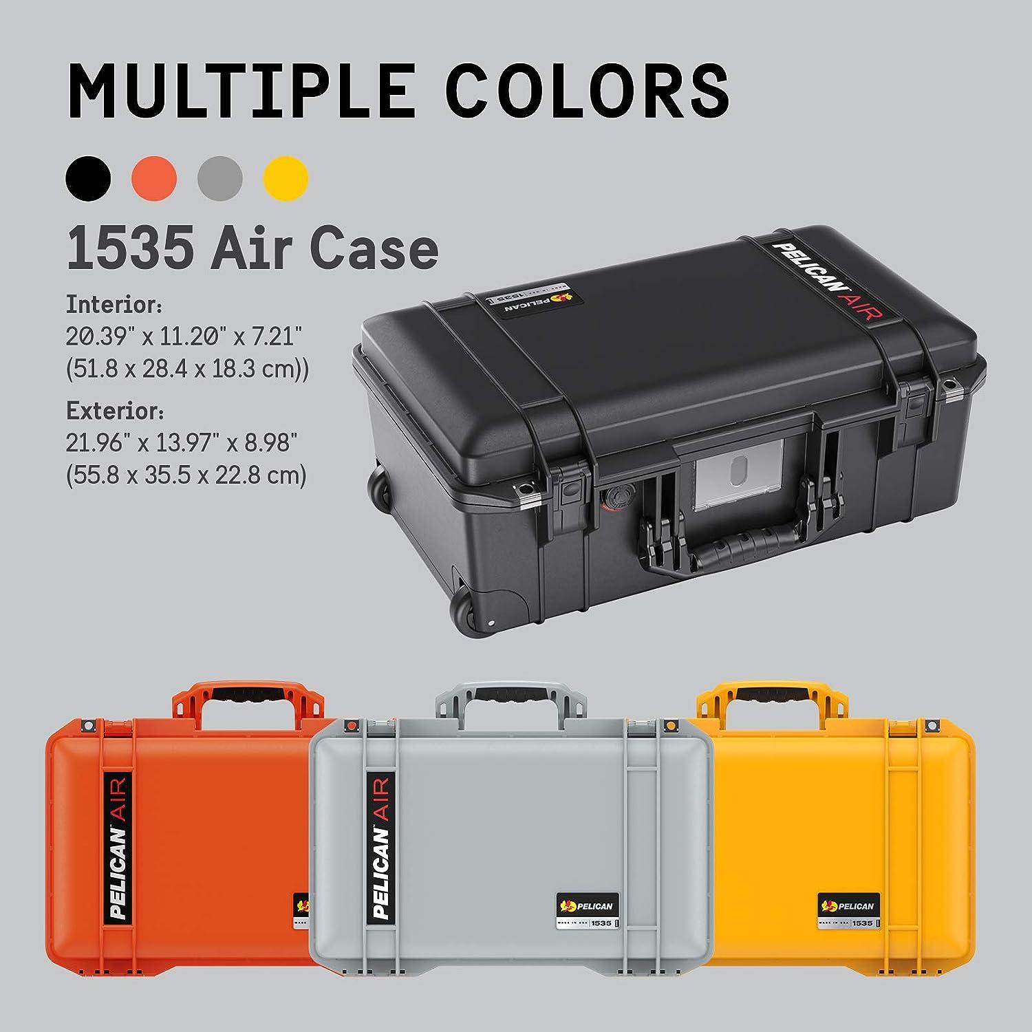 Pelican Air 1535 ケース フォーム付き - ブラック Amazon.com : Pelican Air 1535 Case With Trekpack Dividers