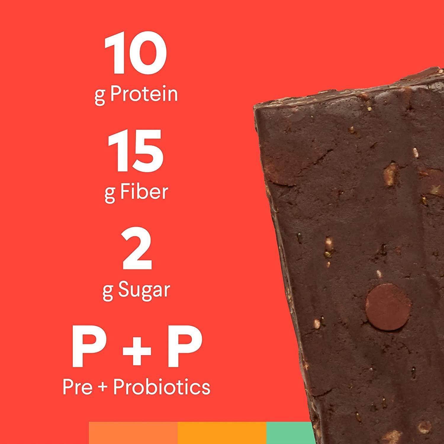 R.E.D.D. Bar, Vegan Protein Bar, Low Sugar & GlutenFree, Chocolate, 12