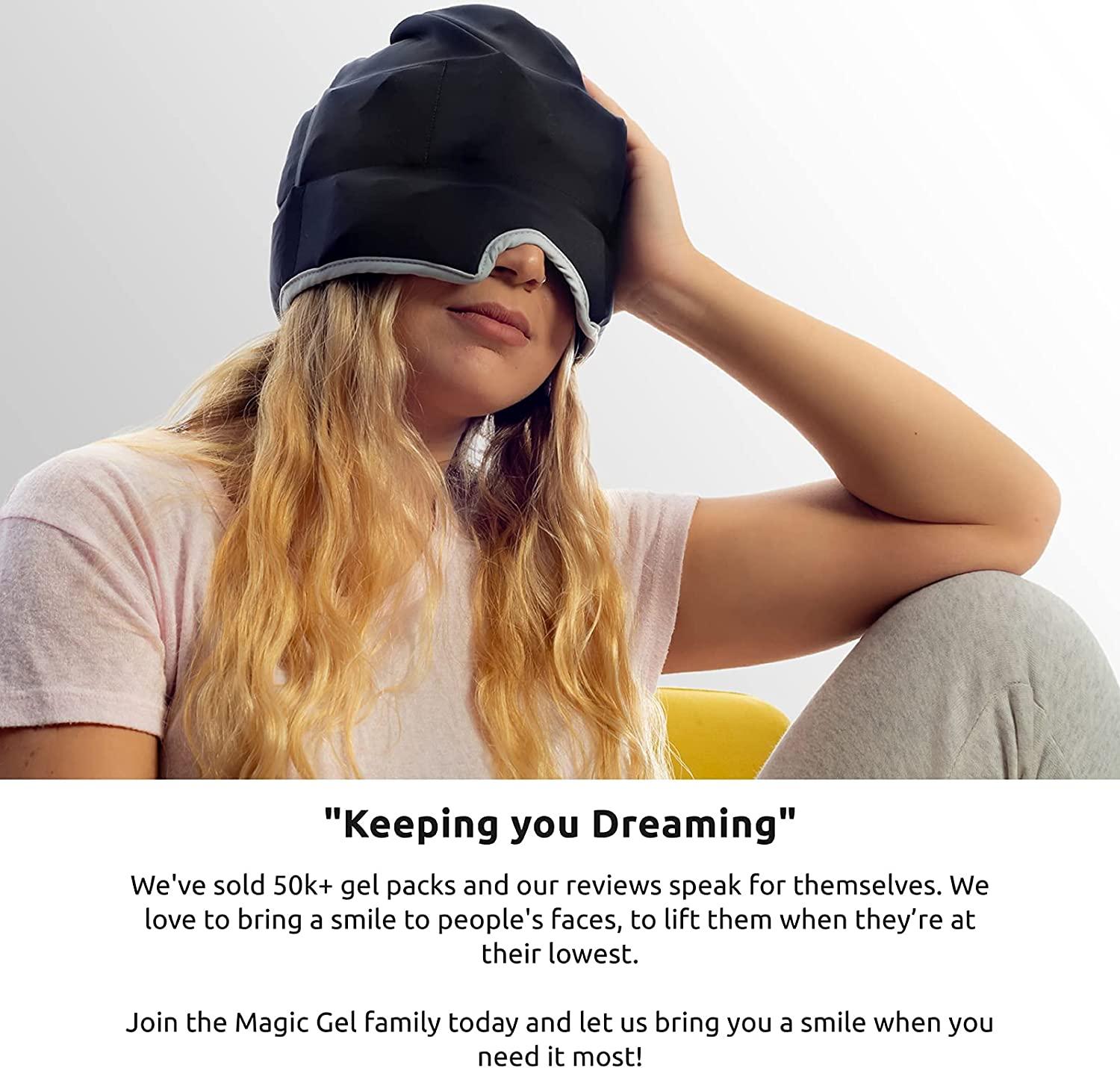 Magic Gel Large Migraine Cap Stay Chilled When a Migraine Strikes Keep Your Head Cool with
