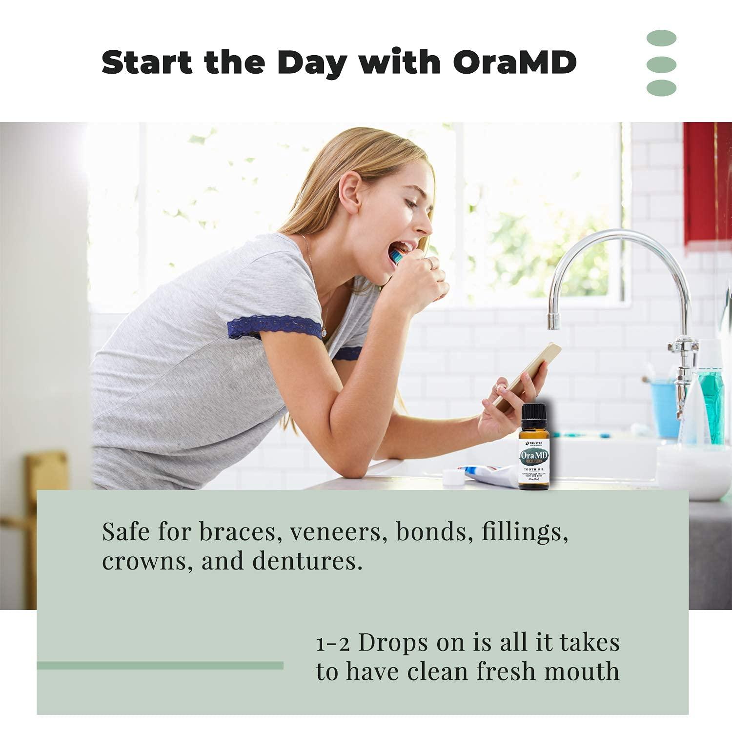 OraMD Original Tooth Oil (1) Natural Alternative for Toothpaste