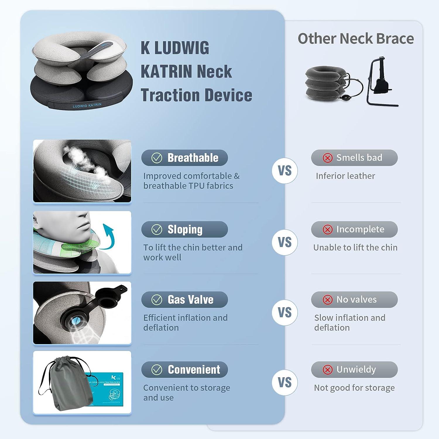 Cervical Neck Traction Device - Inflatable Neck Brace for