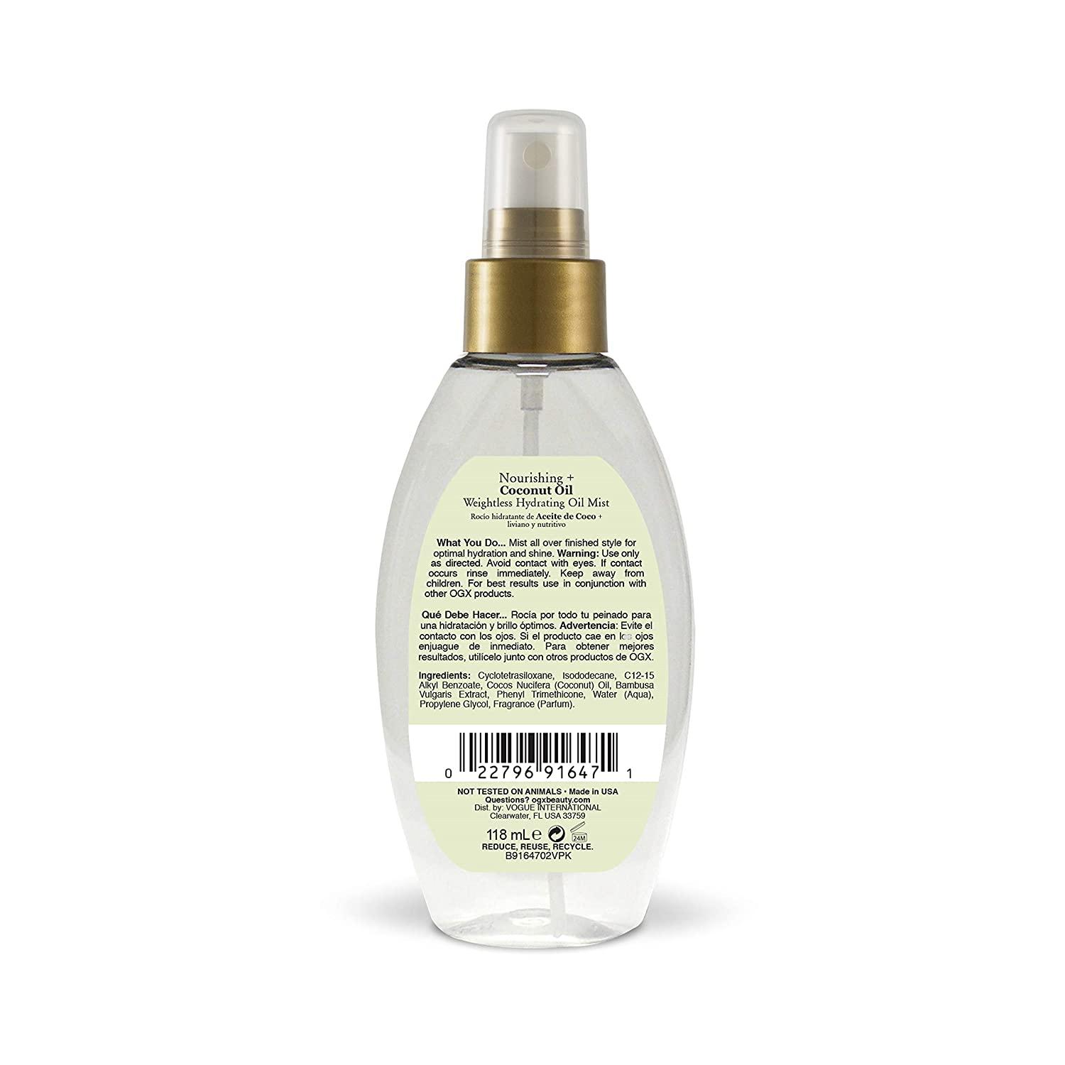 OGX Nourishing + Coconut Oil Weightless Hydrating Oil Hair Mist