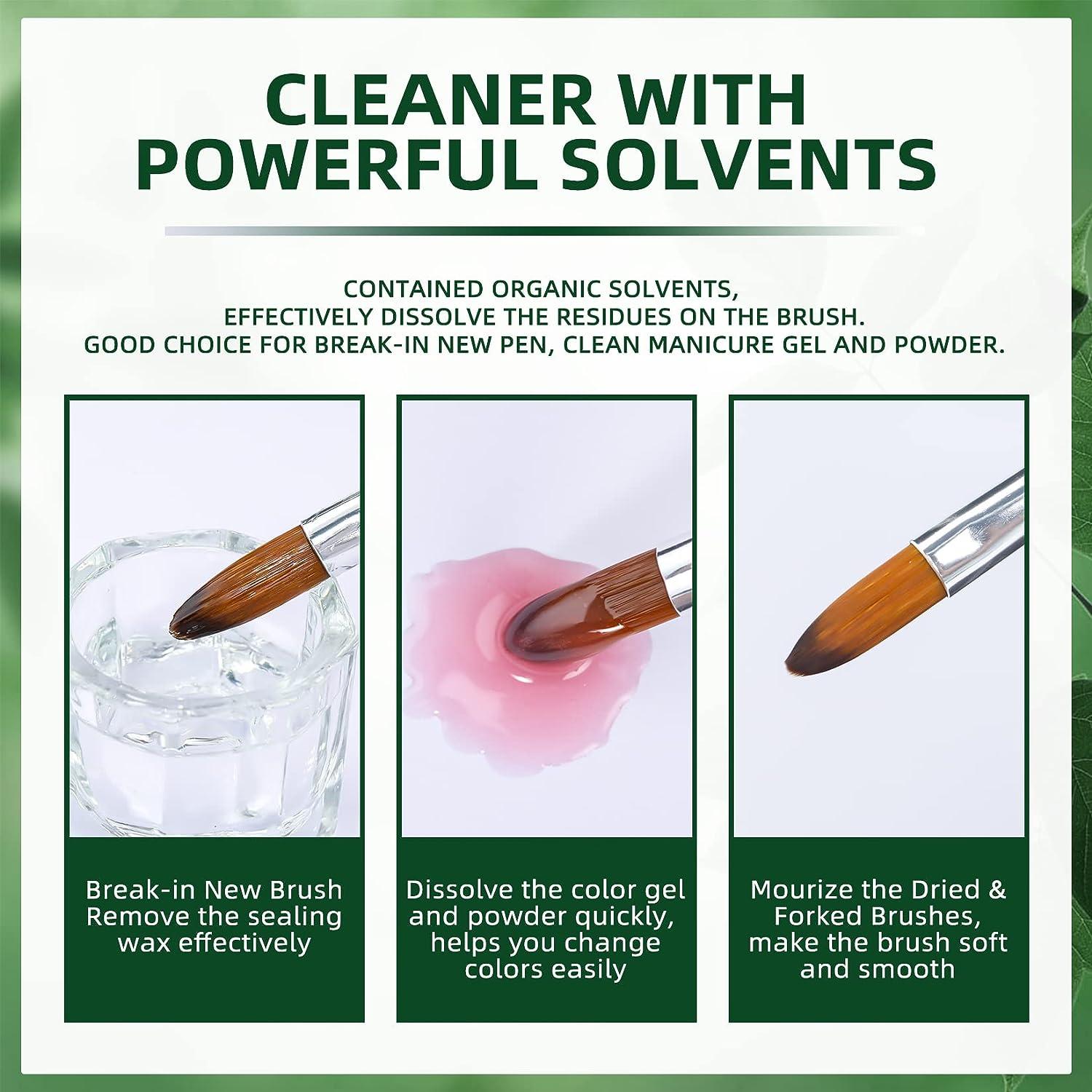 Acrylic Nail Brush Cleaner POWERFUL Liquid Cleaner for Acrylic Gel