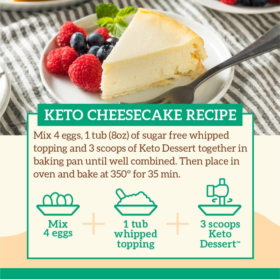 Keto Dessert Powder Cream Cheese & Cheesecake Mix Gluten Free, Low