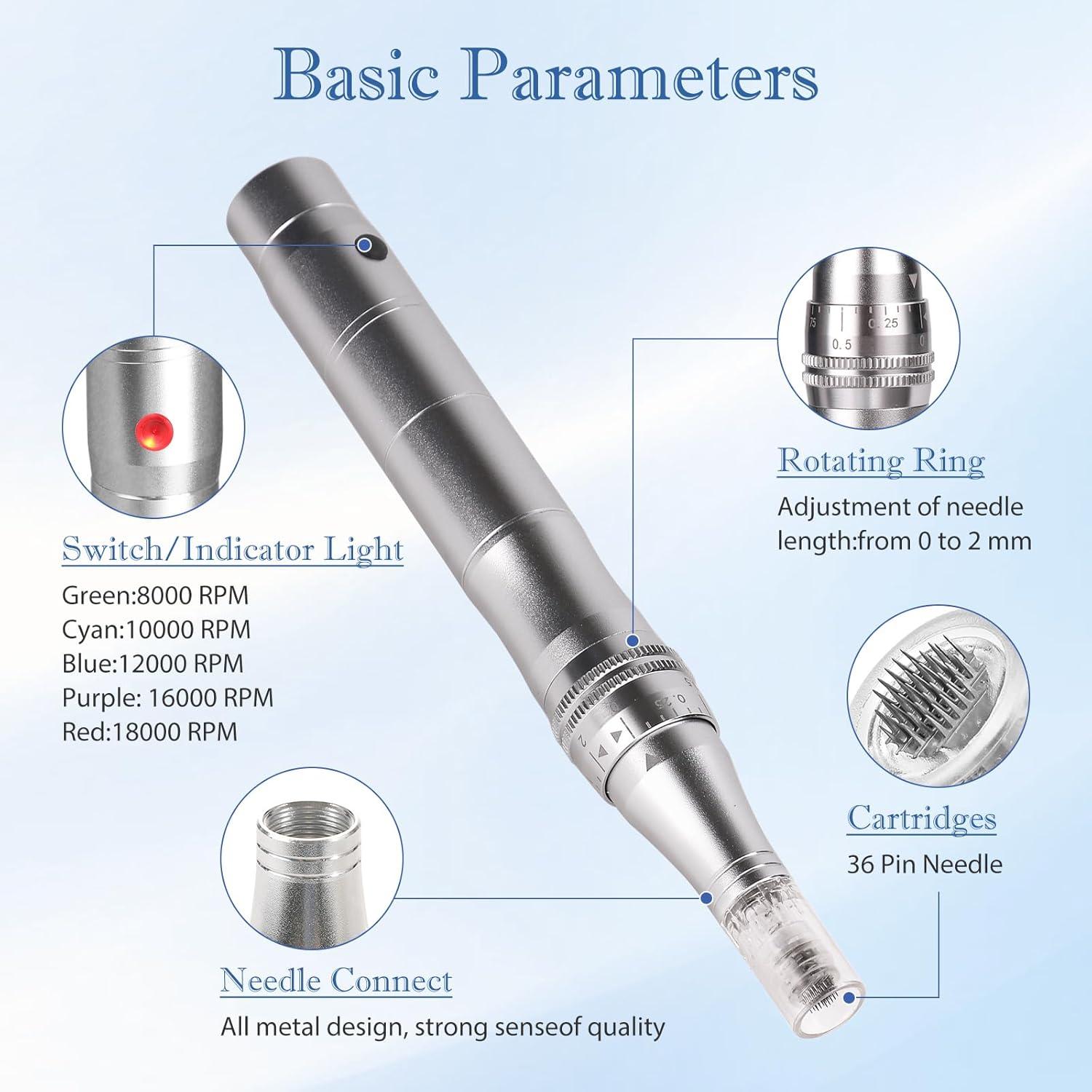 Carer Spark Auto Dermapen Electric Microneedling Pen for Anti