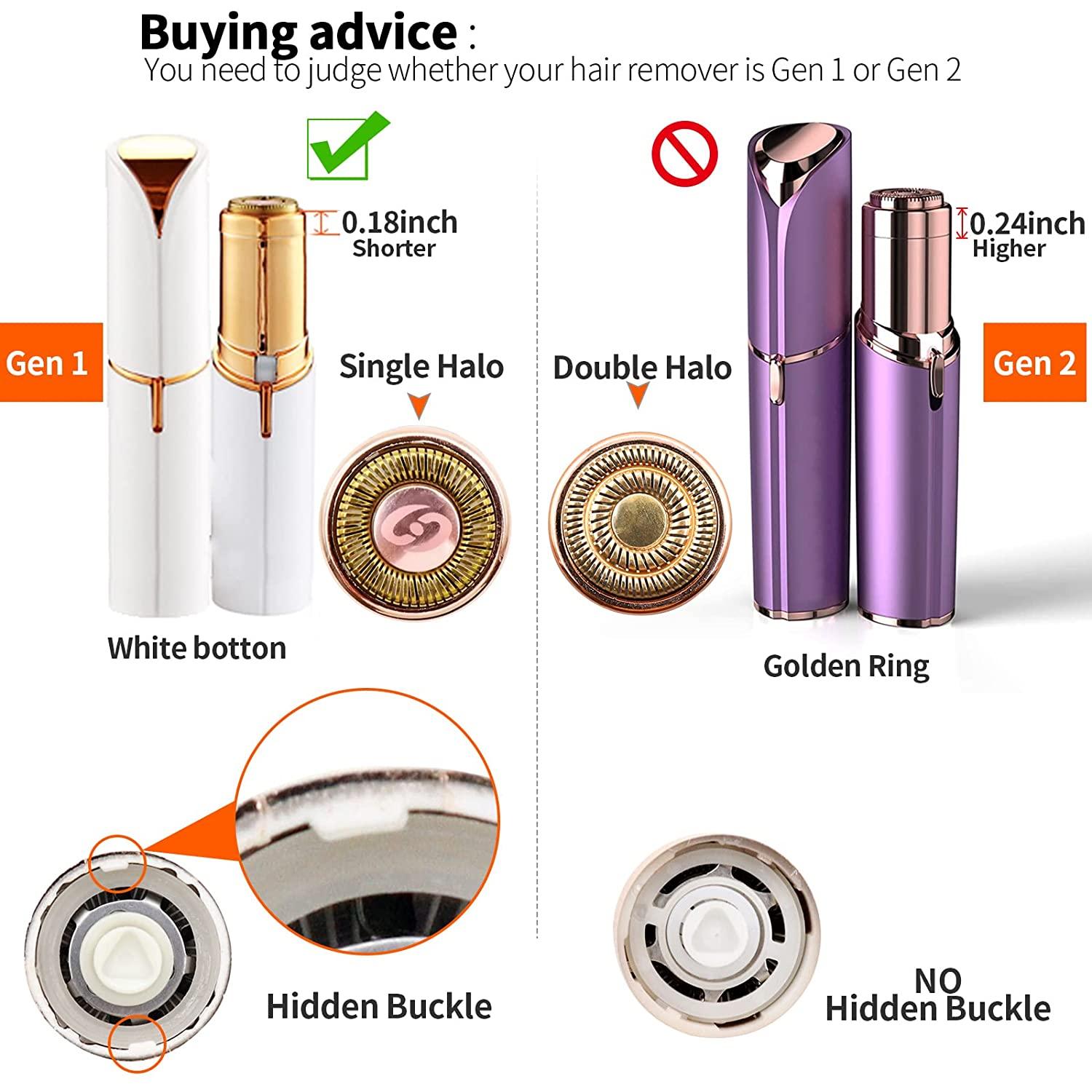 FlawlessReplacement Heads, Gen 1 Facial Hair Remover Replacement Heads