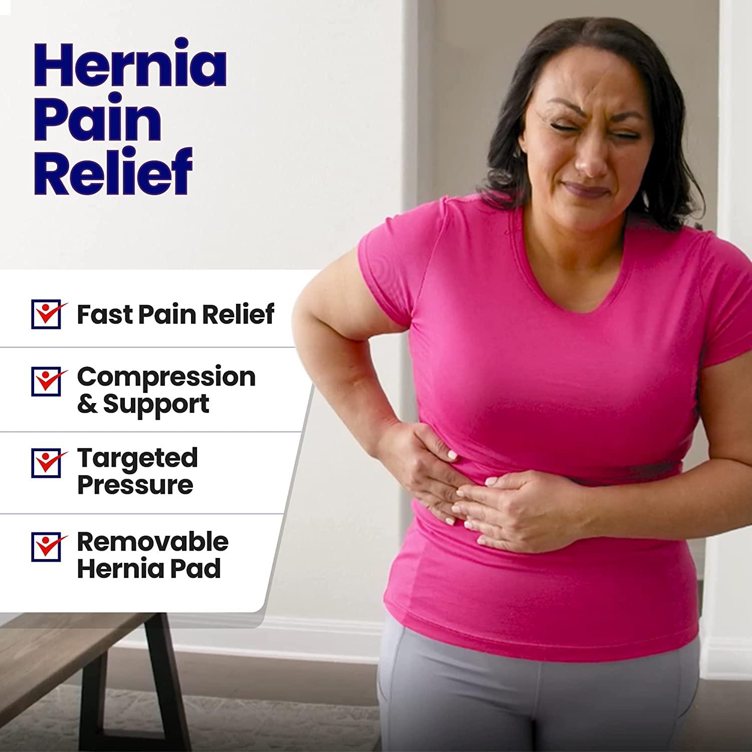 Hernia Belt for Men and Women Beige Abdominal Binder for Umbilical