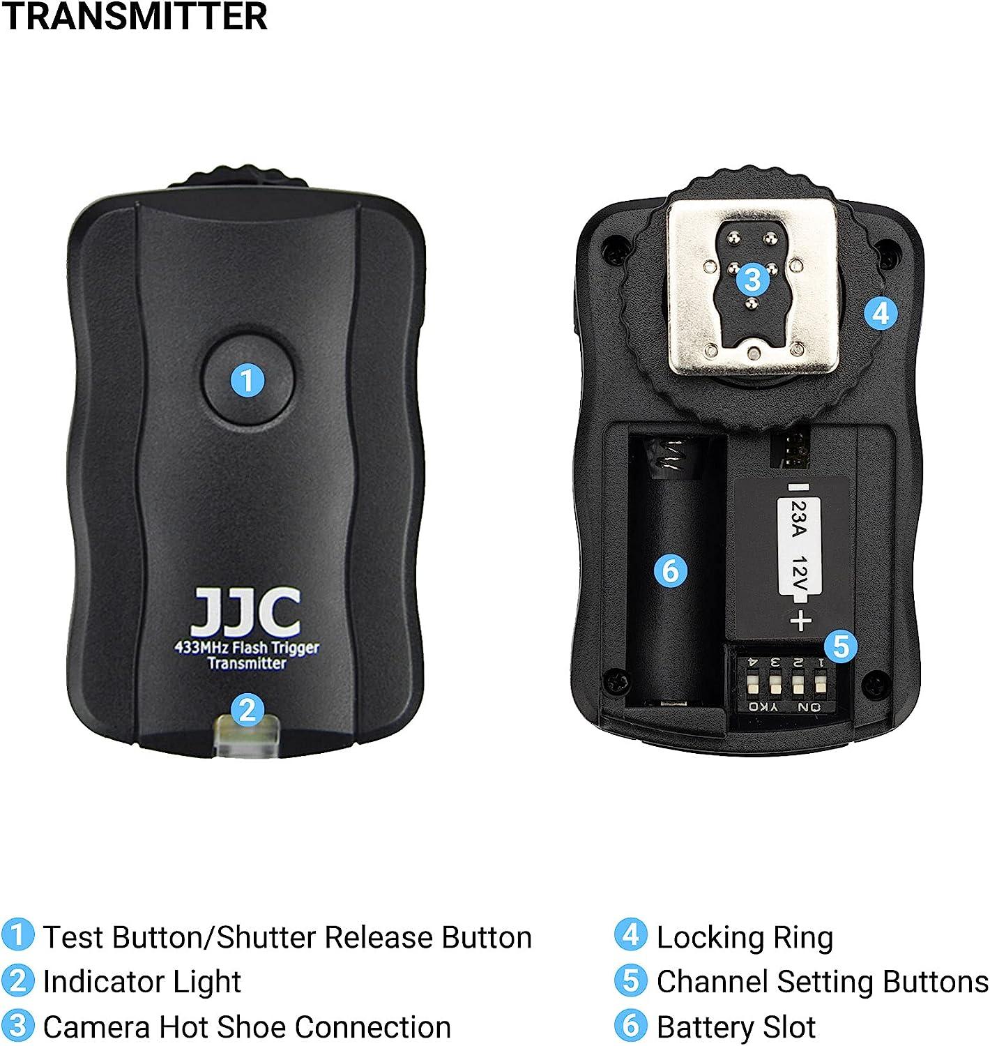 JJC 3in1 Wireless Flash Trigger & Shutter Remote Control with Two