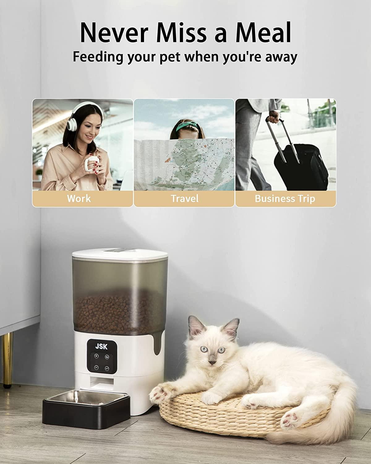 Automatic Cat Feeder Cat Food Dispenser Vacqueen For ATT1Cats