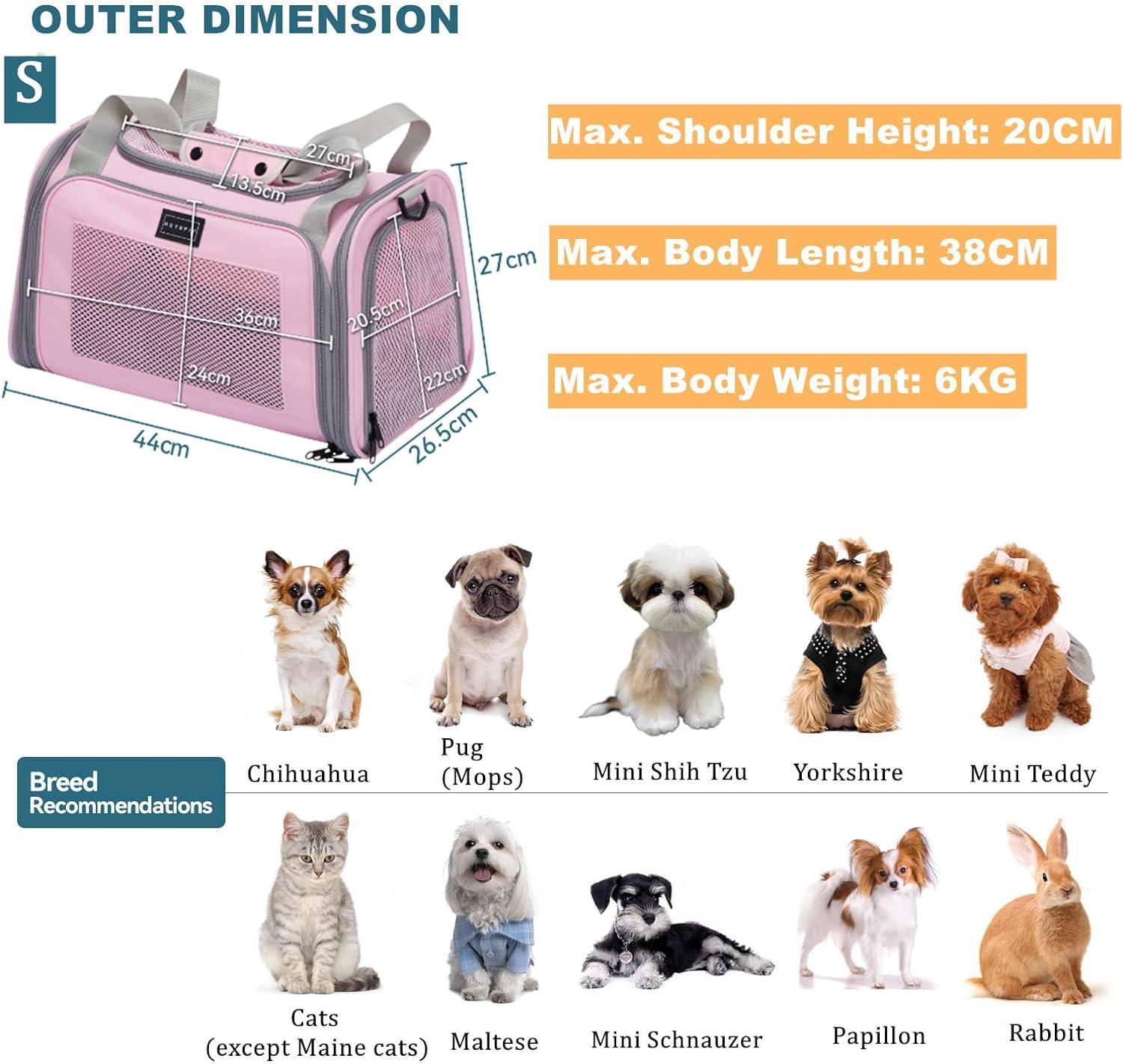 Petsfit Transportbox voor honden, opvouwbare hondentransportbox