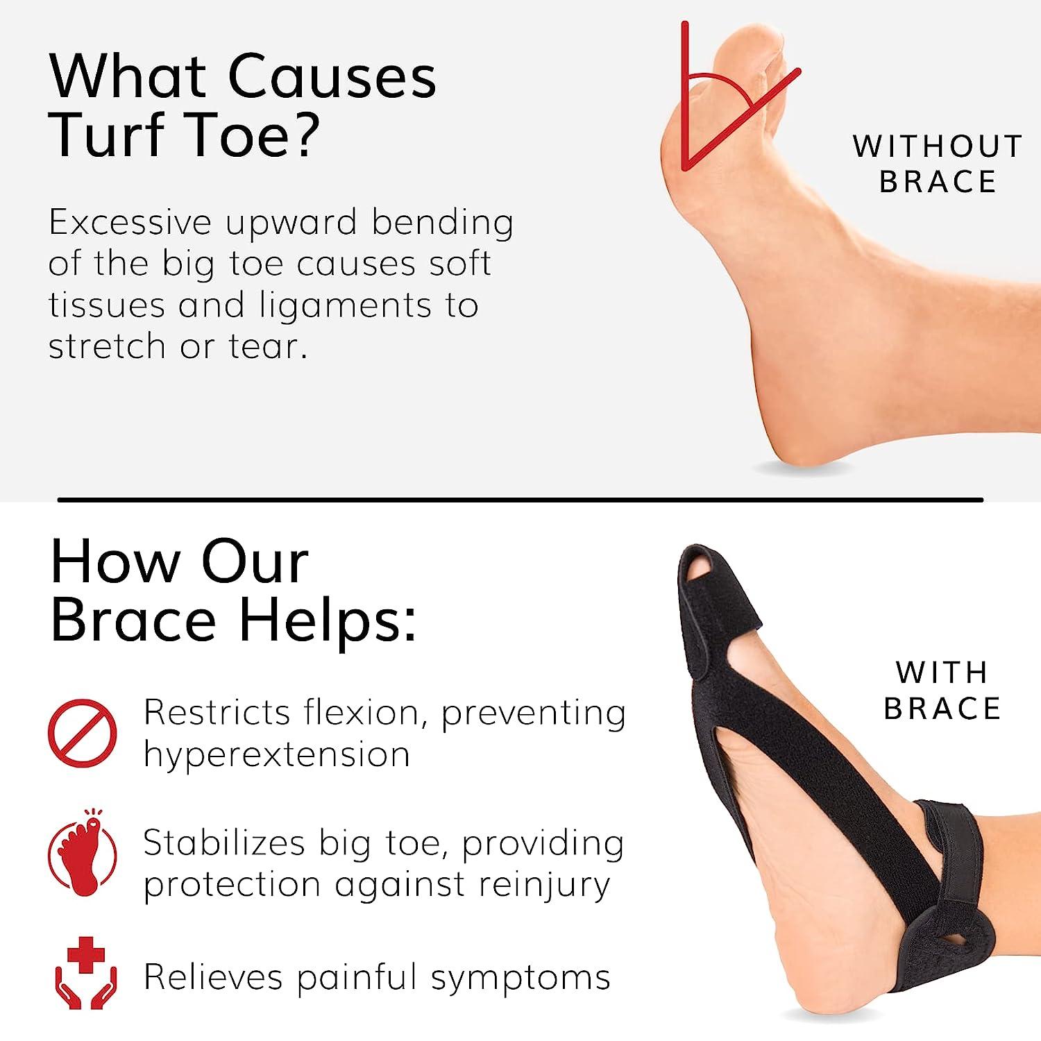 BraceAbility Turf Toe Brace New, Adjustable MedicalGrade Foot