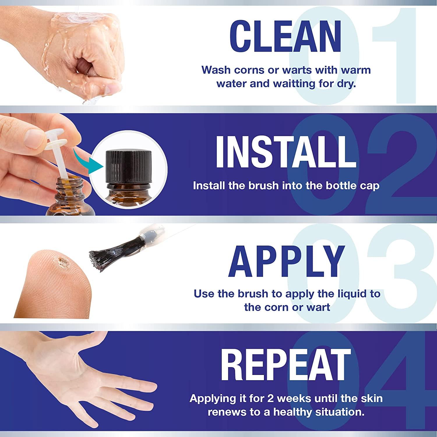 Liquid Corn Remover Mask, Exclusive Formula Liquid Wart Remover Patch