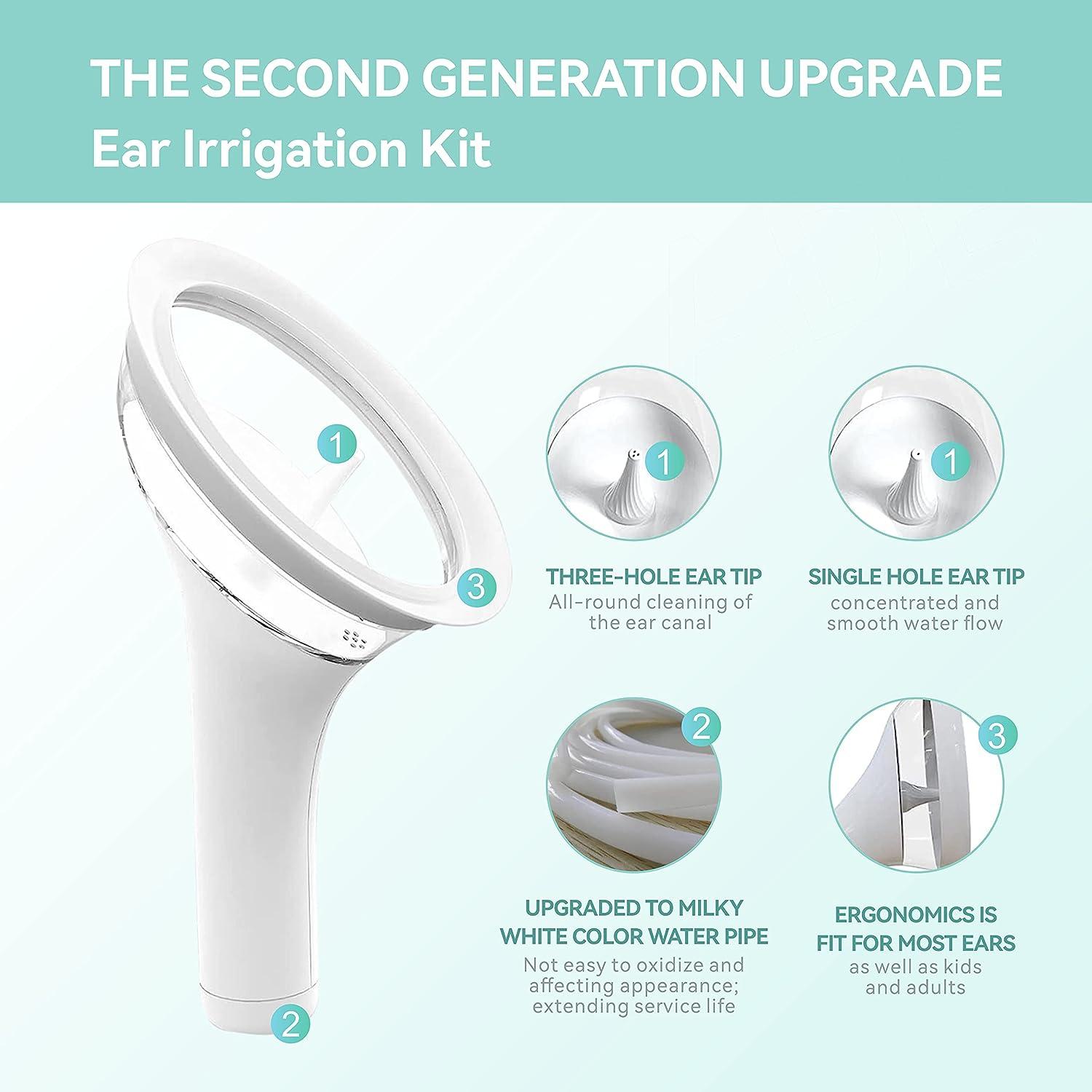 Ear Wax Removal Kit 4 Modes Ear Irrigation Flushing System 3 pcs