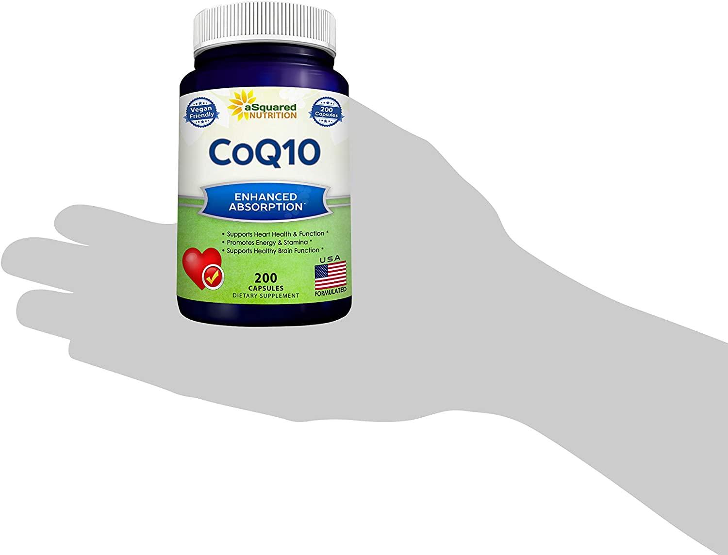 400mg Max Strength CoQ10 High Absorption Vegan Powder 200 Capsules