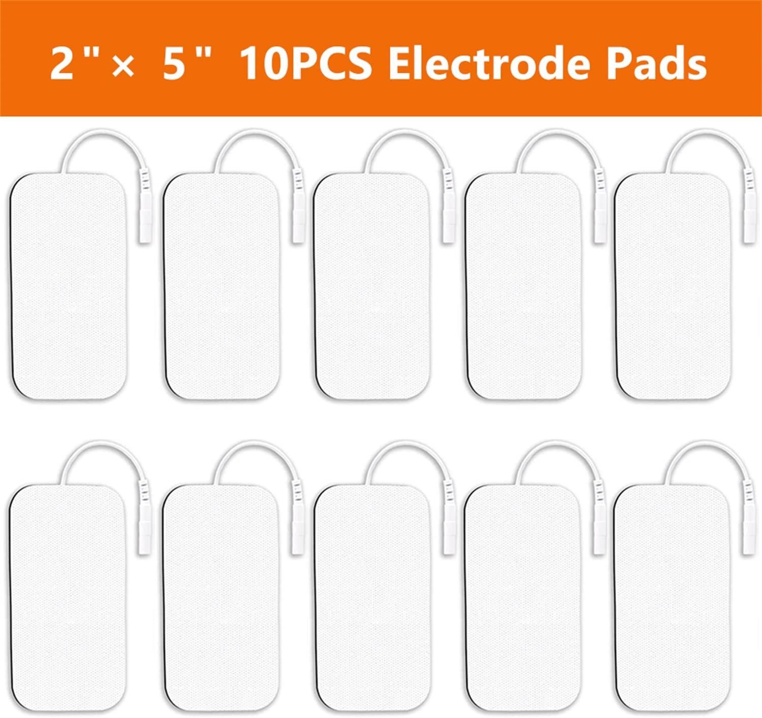 30 Pieces TENS Unit Replacement Pads, Multiple Sizes TENS Unit Pads with  Pad Holder, Reusable and Self-Adhesive Electrodes Pads Compatible with  AUVON