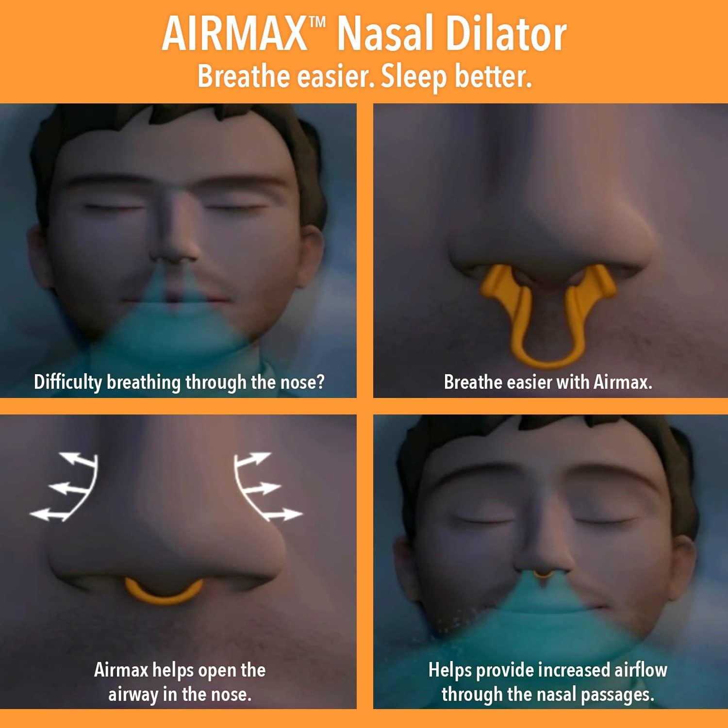 AIRMAX Nasal Dilator Medium Natural Anti Snoring Device for Better