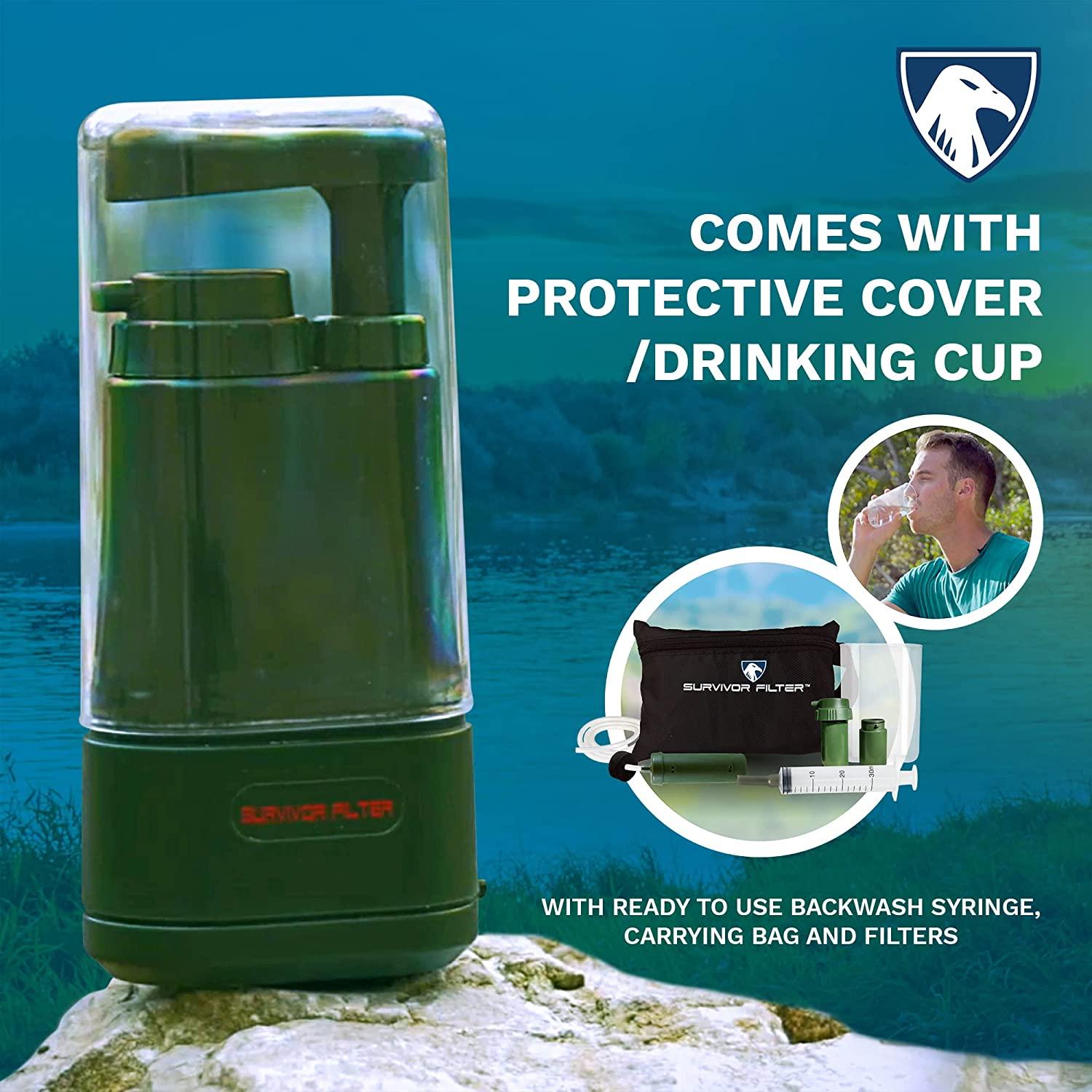 Survivor Filter Pro Water Purification System for Survival 99.999