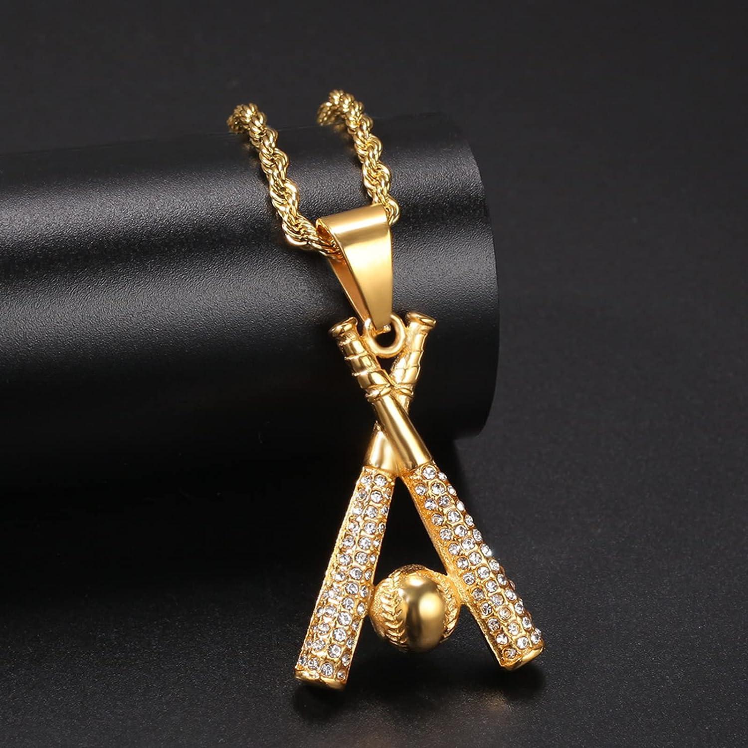 Men's Stainless Steel Horseshoe Nail Cross Necklace-John 19:30