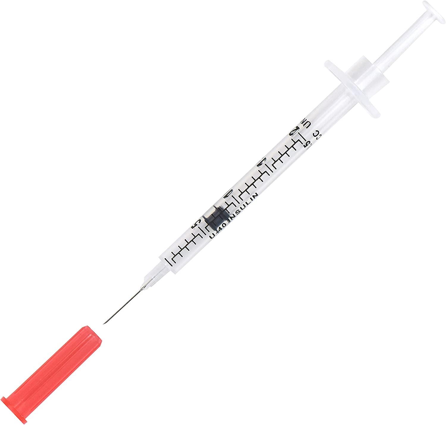 商品画像：Amazon.com: Brandzig U-40 Pet Insulin Syringes 29G 1/2cc, 1 3