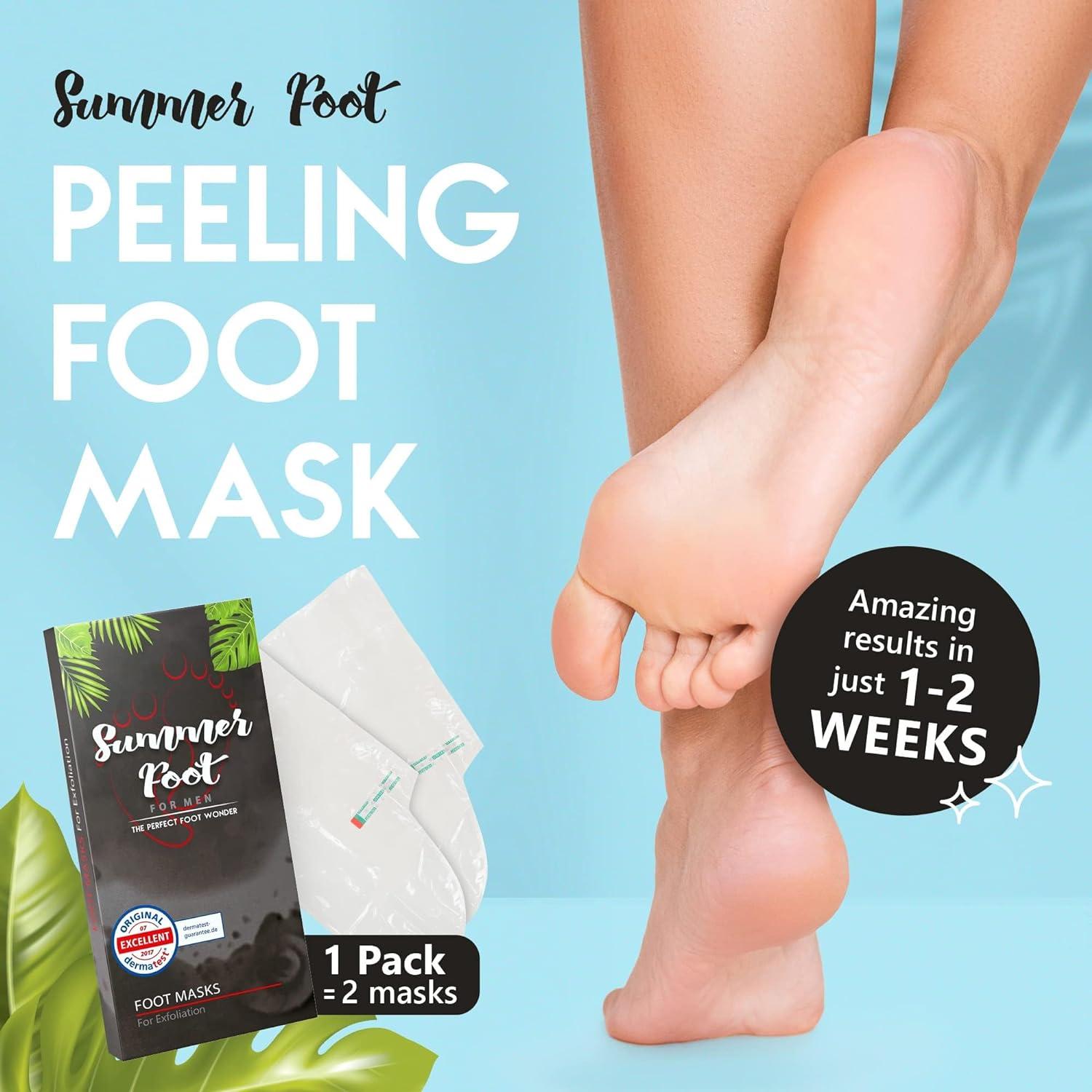 Summer Foot Black Premium Foot Peel Mask with Urea Cucumber