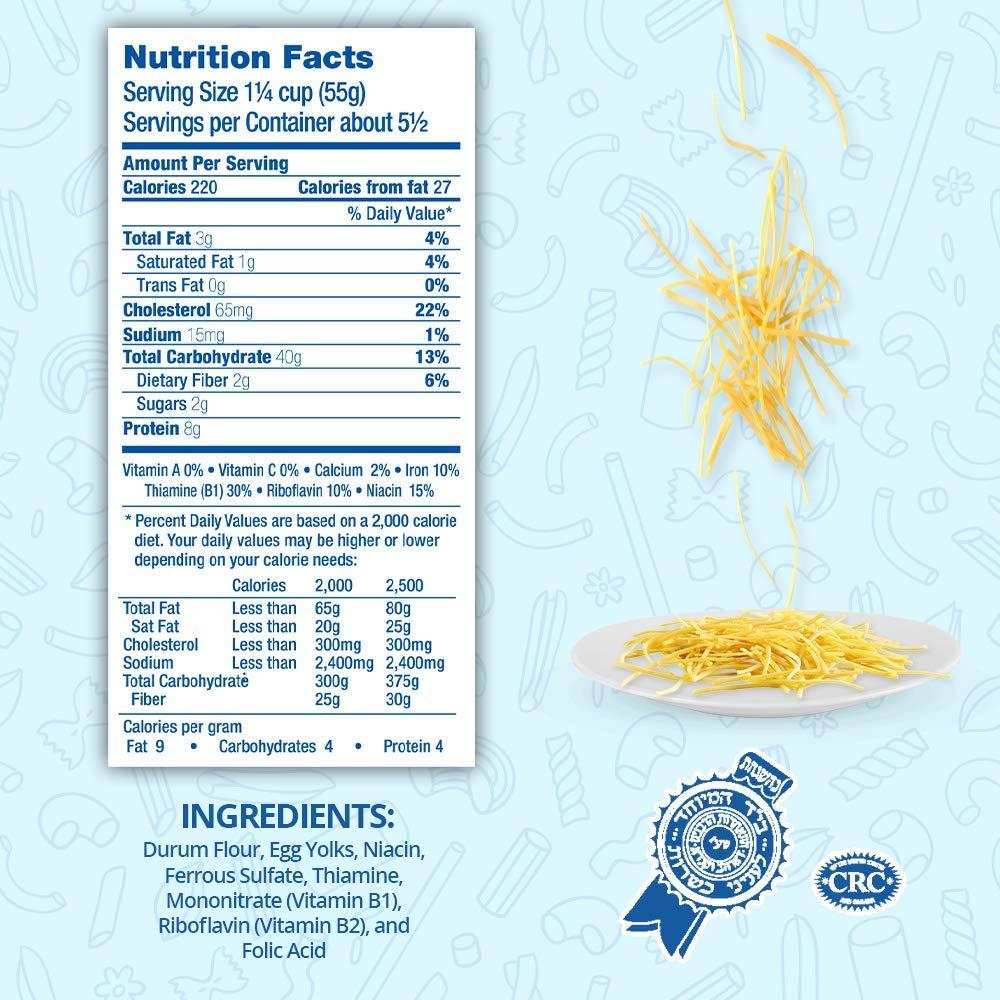 Chuster Fine Egg Noodles Bulk 3 Pack of Enriched Noodle Pasta for