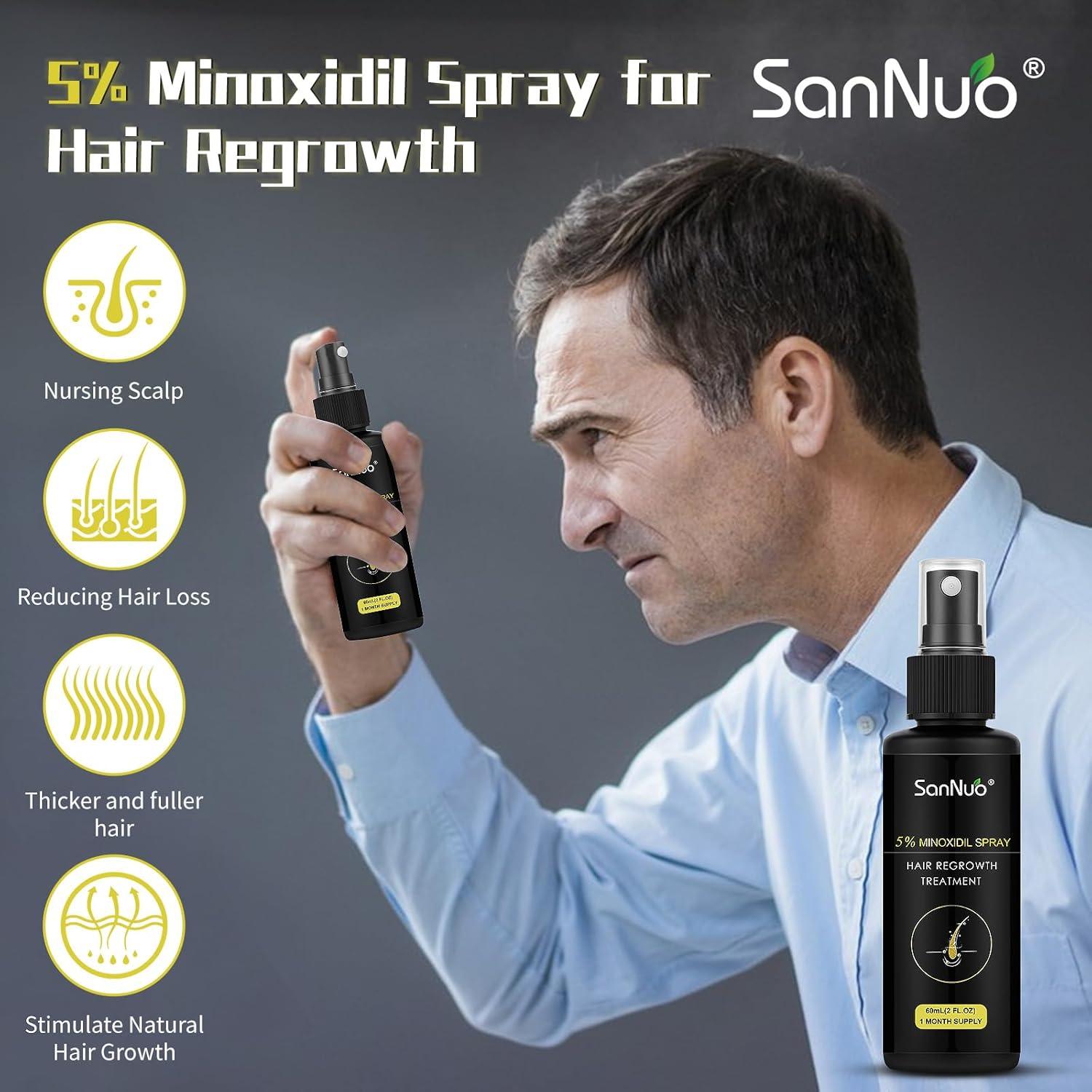 Buy 5% Minoxidil Hair Growth Spray Effective Hair Regrowth