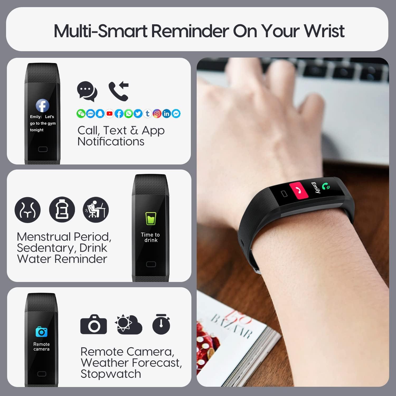 Smart fitness tracker 2025 bracelet watch
