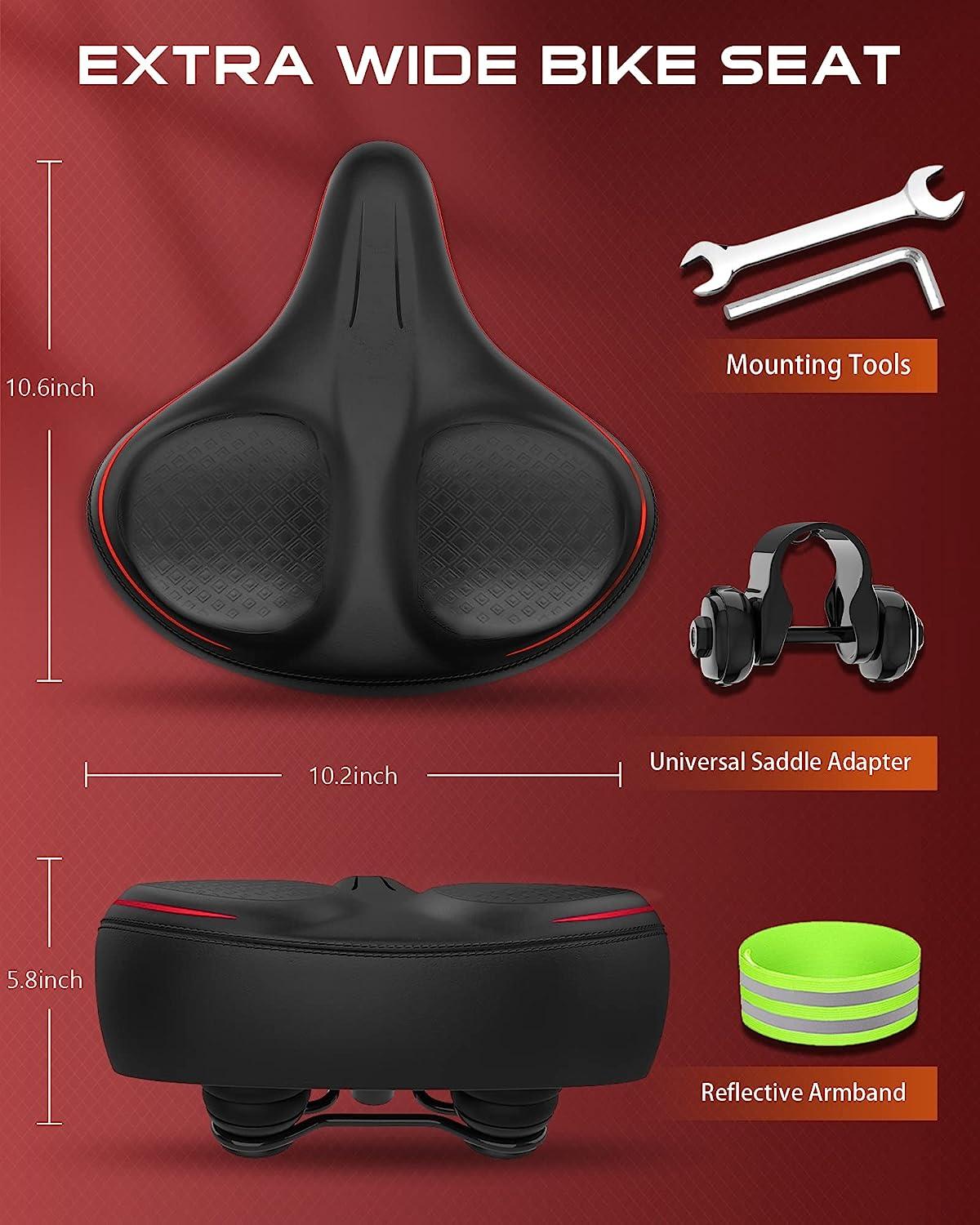 Extra wide hot sale bicycle seat