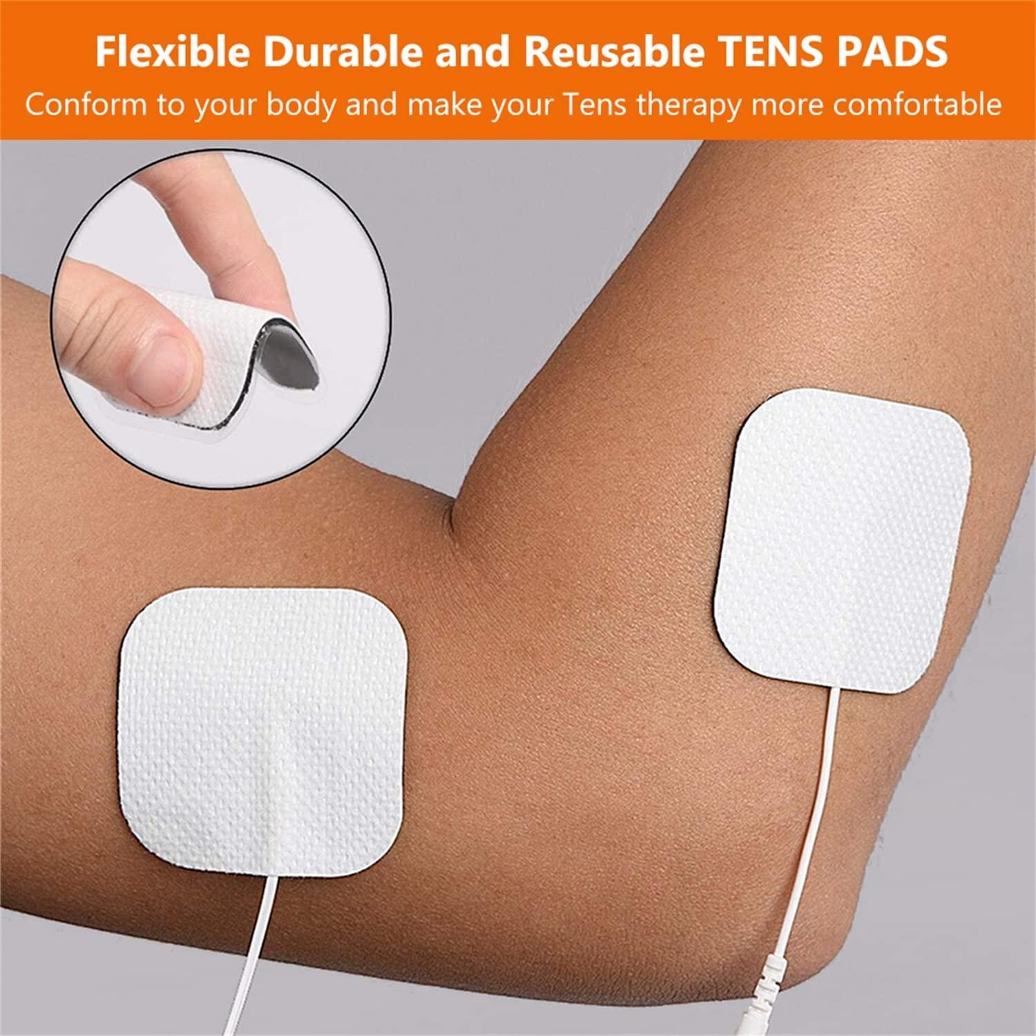 24PCS TENS Unit Replacement Pads 2X2, Reusable Tens Pads, Replacement
