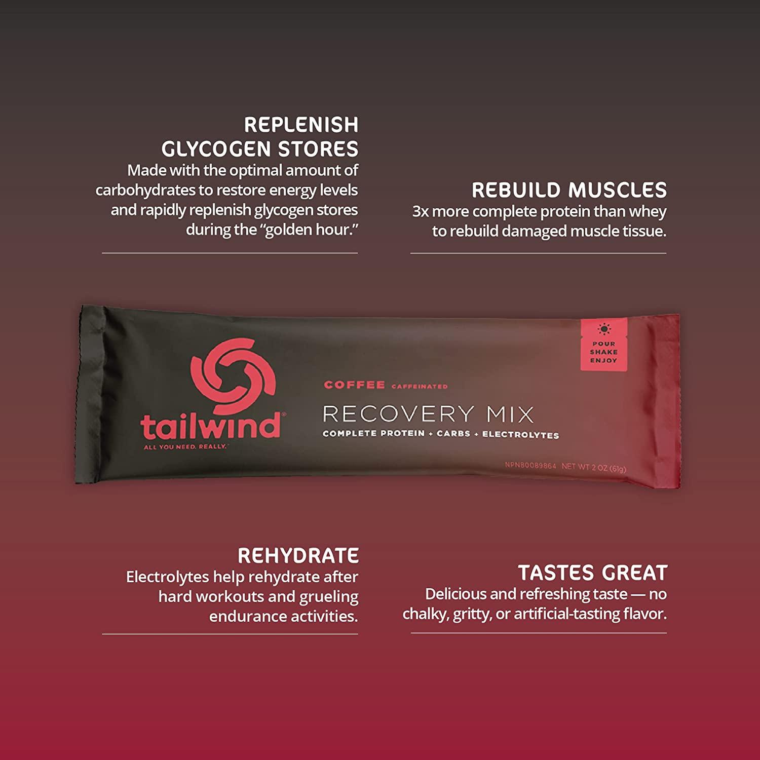 Tailwind Nutrition Rebuild Recovery Coffee Drink Mix 12 Pack Complete