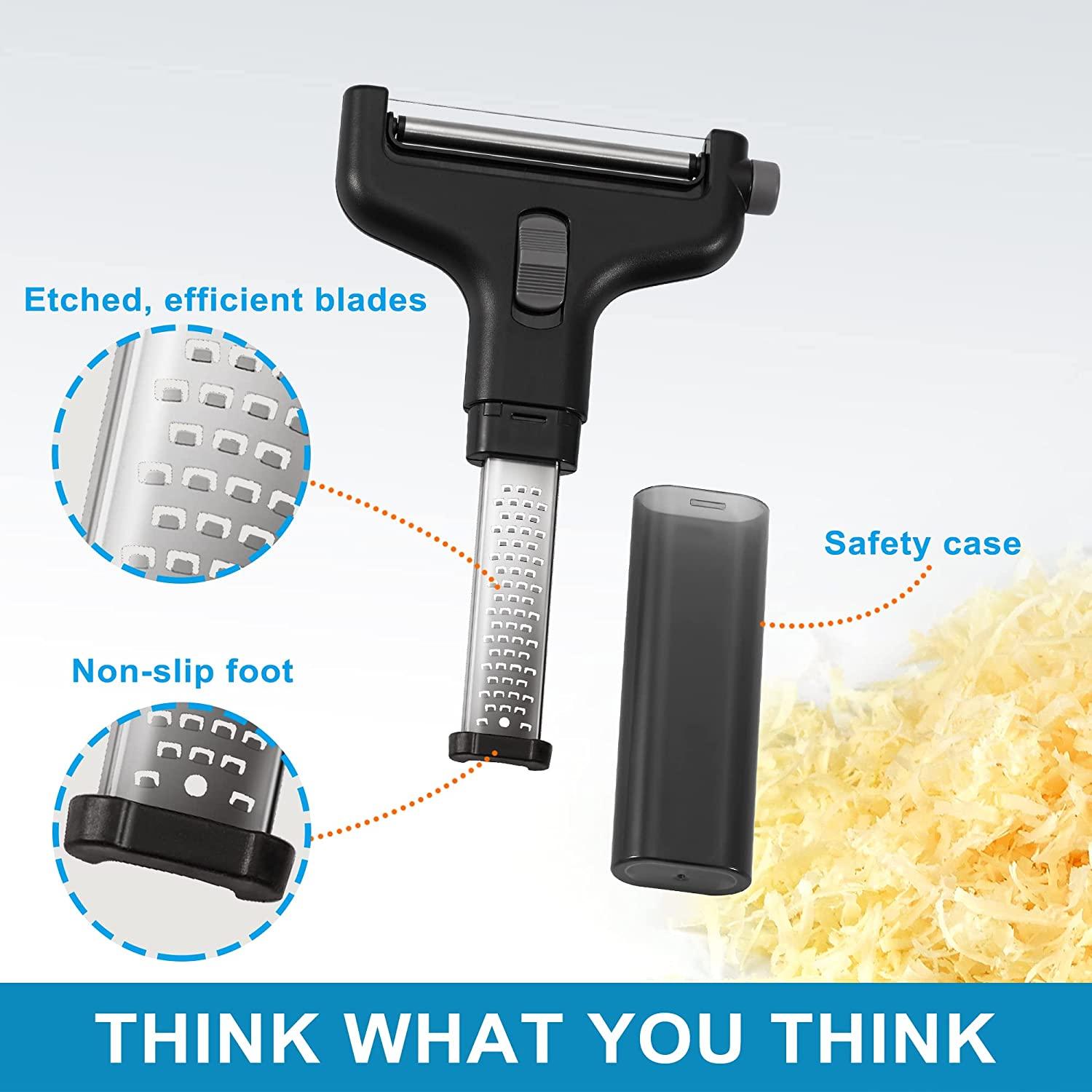 Adjustable Wire Cheese Slicer & Grater Durable Lemon Zester, Parmesan