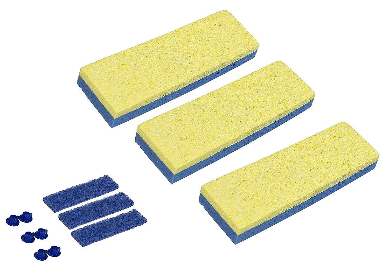 Quickie Automatic Sponge Mop Refill 3 Pack Replacement Sponge Heads