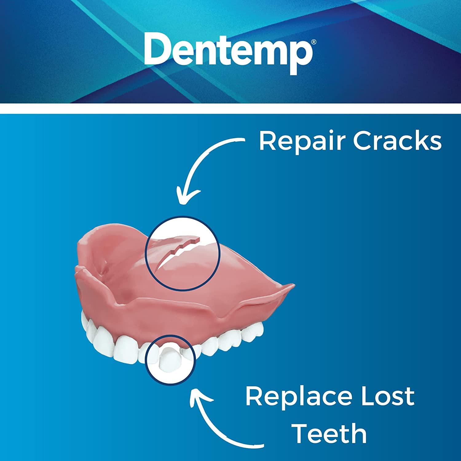 Dentemp RepairIt Advanced Formula Denture Repair Kit (Pack of 2) for