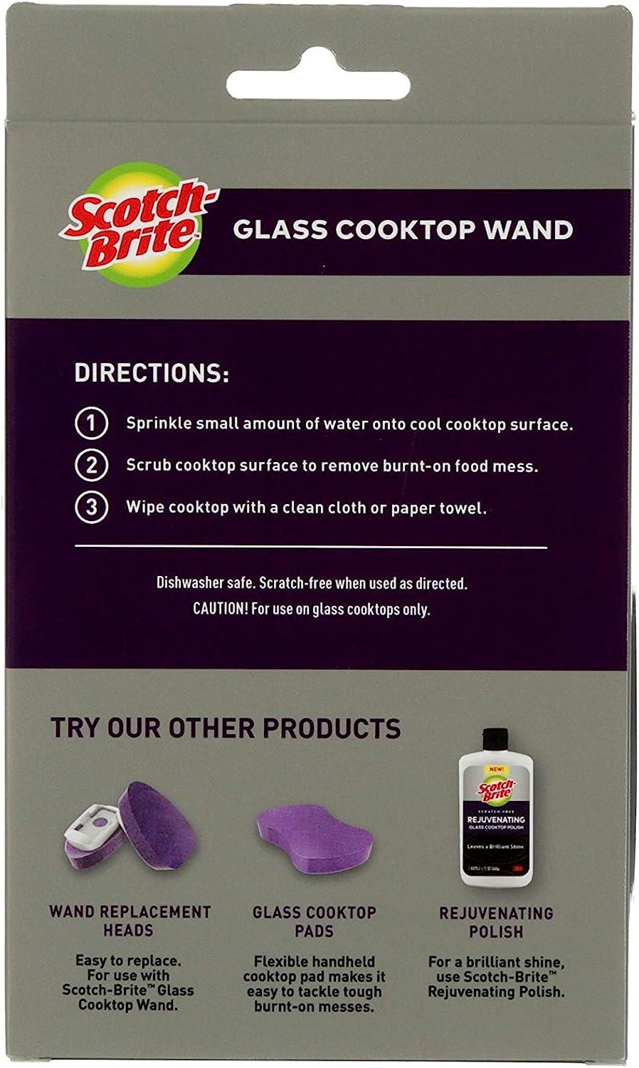 ScotchBrite Glass Cooktop Wand Cleans Tough Messes with Water 1