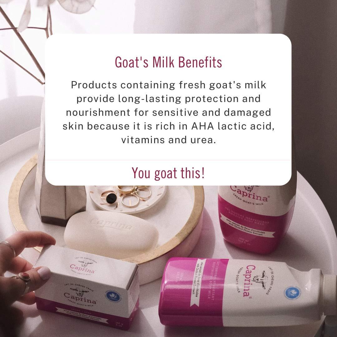 Original Scent, 3 Bars (3.2 Oz Each) Caprina Fresh Goat's Milk - Foto 7