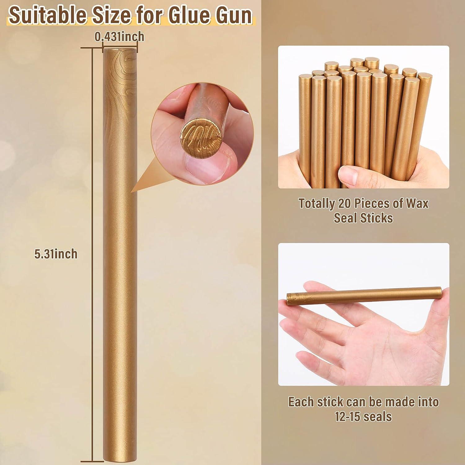 20 Pieces Glue Gun Wax Seal Sticks for Wax Seal Glue Gun, Envelope